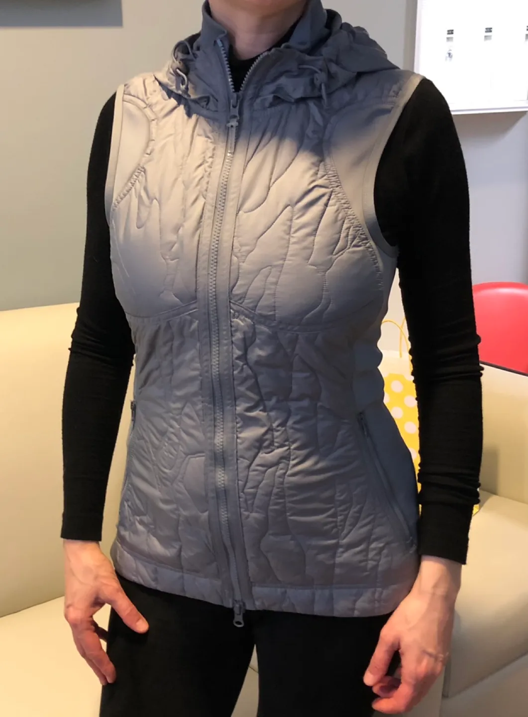 Stella McCartney for Adidas Grey Hoodie Vest image indicator(6)