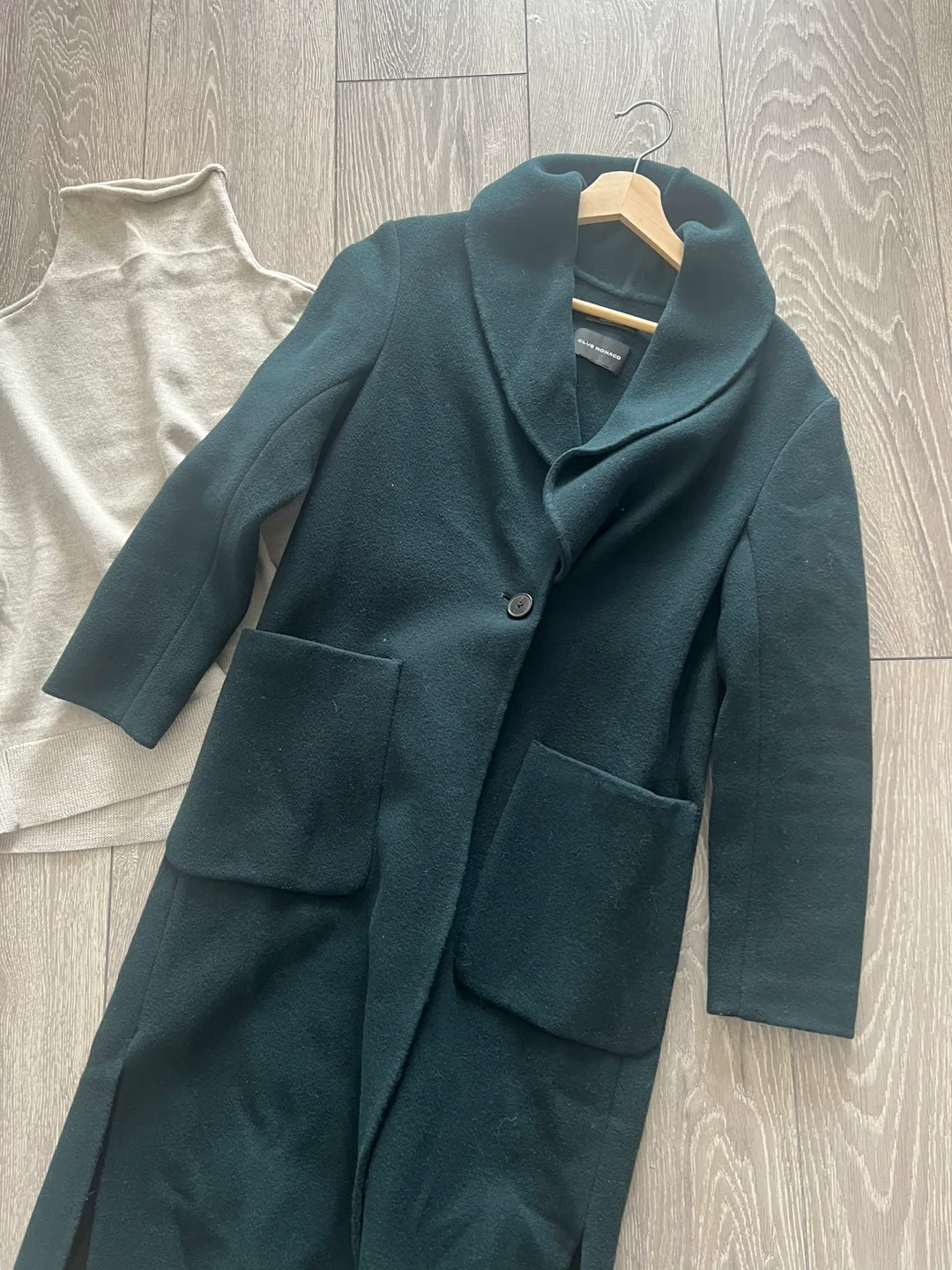 Brand New Club Monaco Italian Wool Long Coat thumbnail