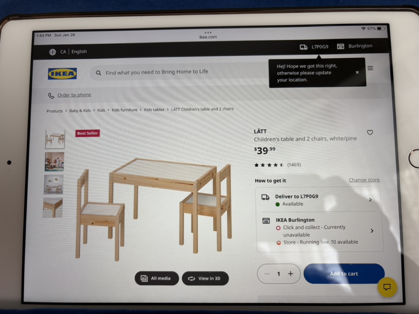 IKEA LÄTT Children's Table and Two Chairs - photo 2