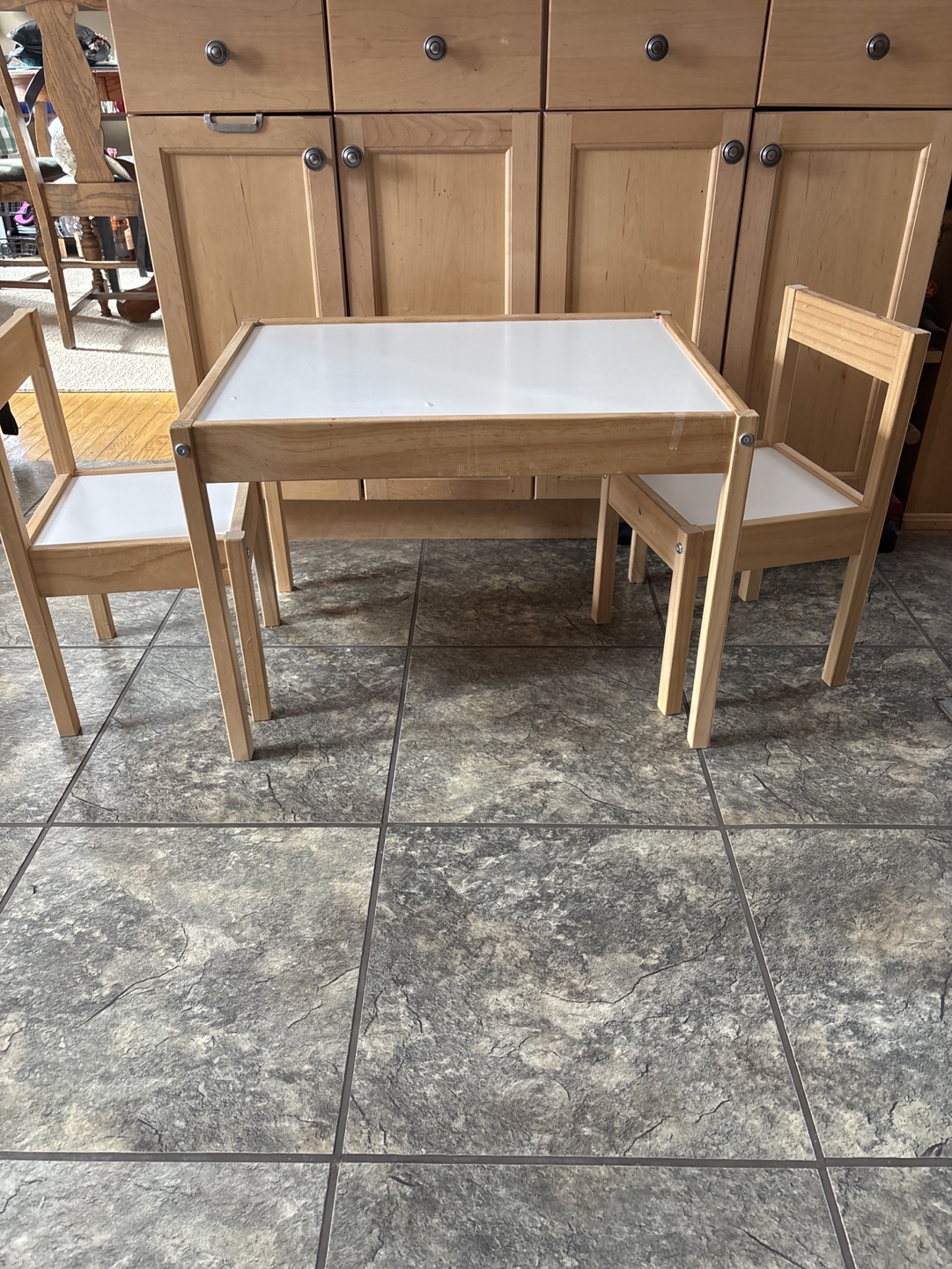 IKEA LÄTT Children's Table and Two Chairs