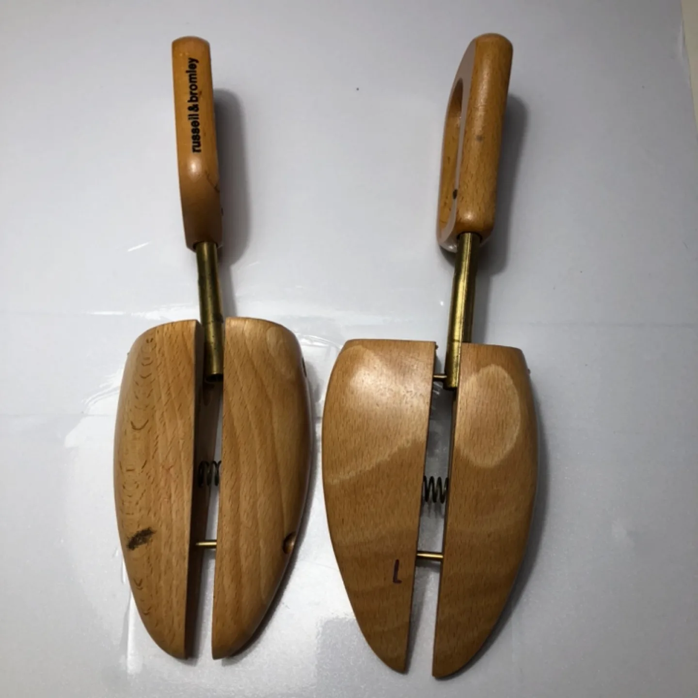 Vintage Russell & Bromley Wooden Shoe Trees, Large image indicator(2)