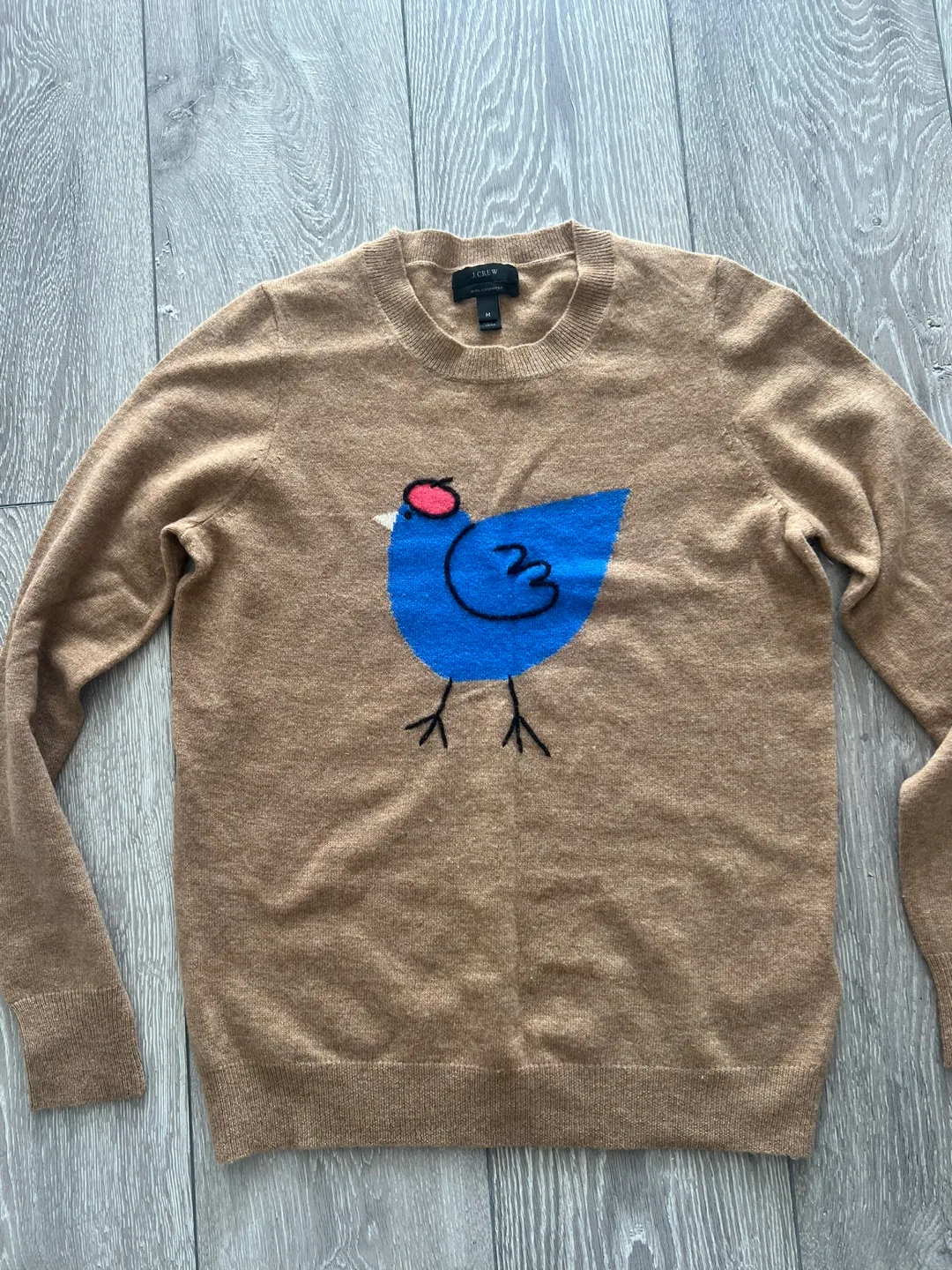 J.Crew Tan Cashmere Sweater Size Medium thumbnail