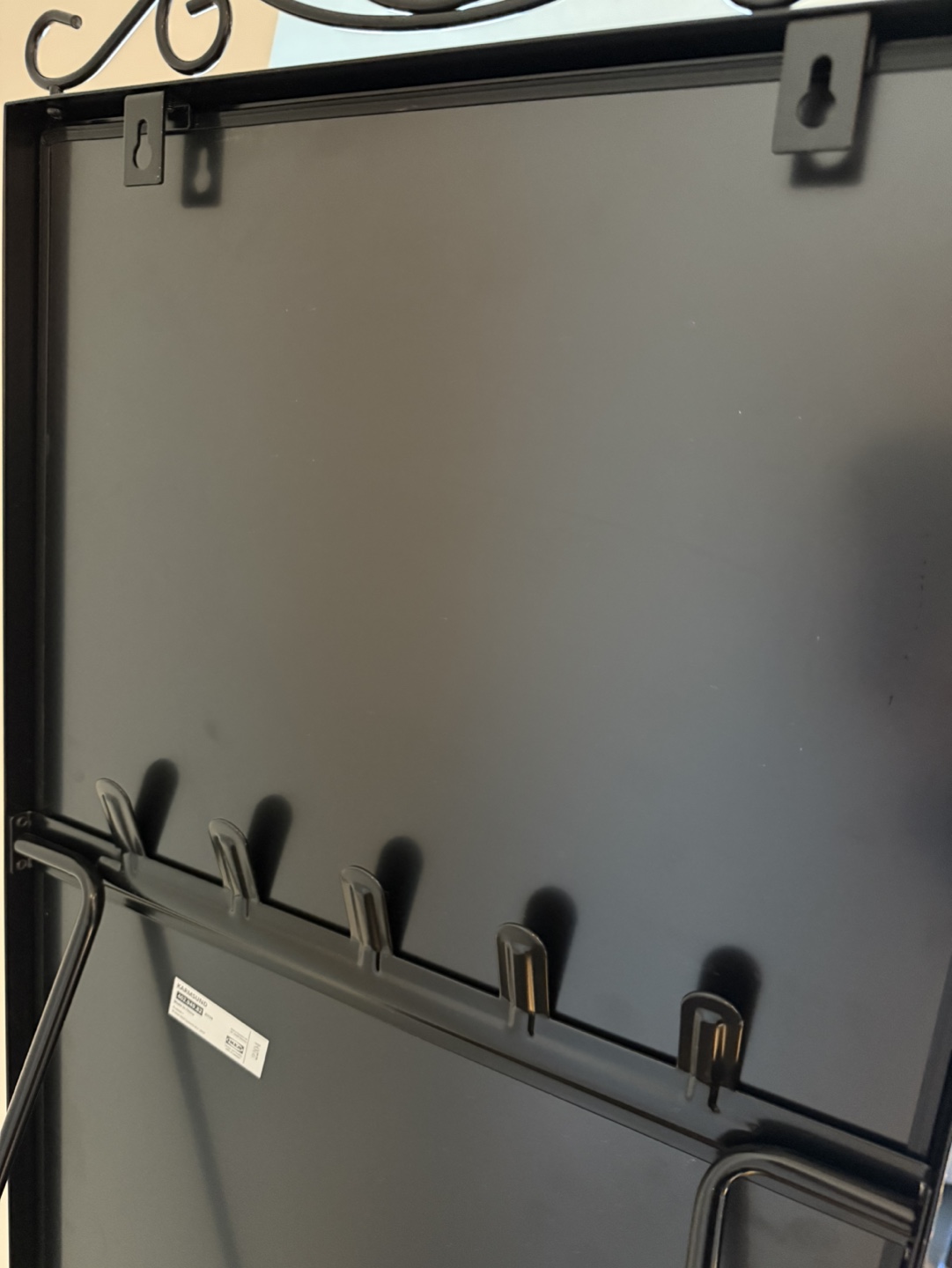 IKEA Standing Black Metal Frame Mirror - photo 2