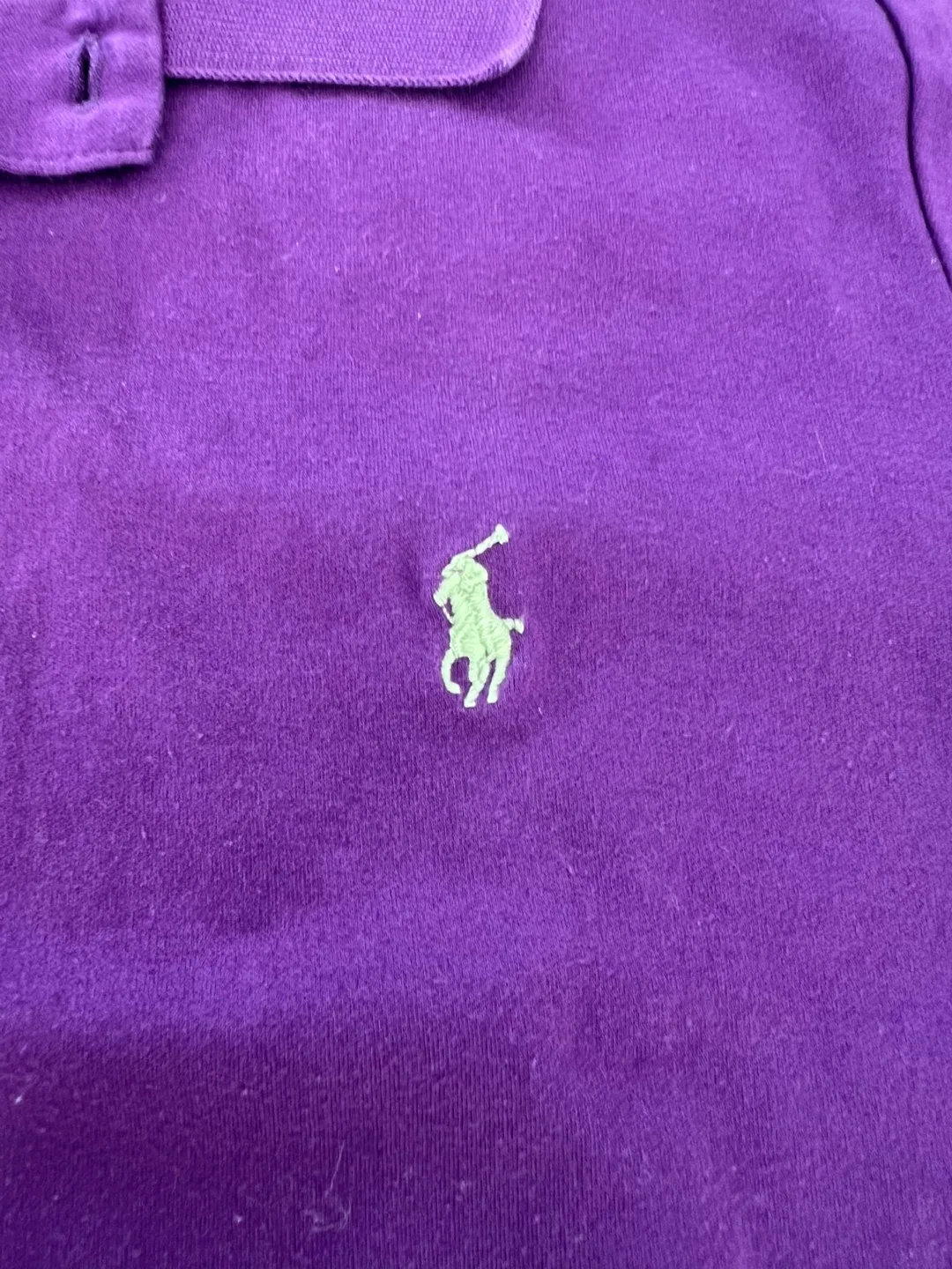 Purple Ralph Lauren Sport Polo Shirt - Size M image indicator(4)