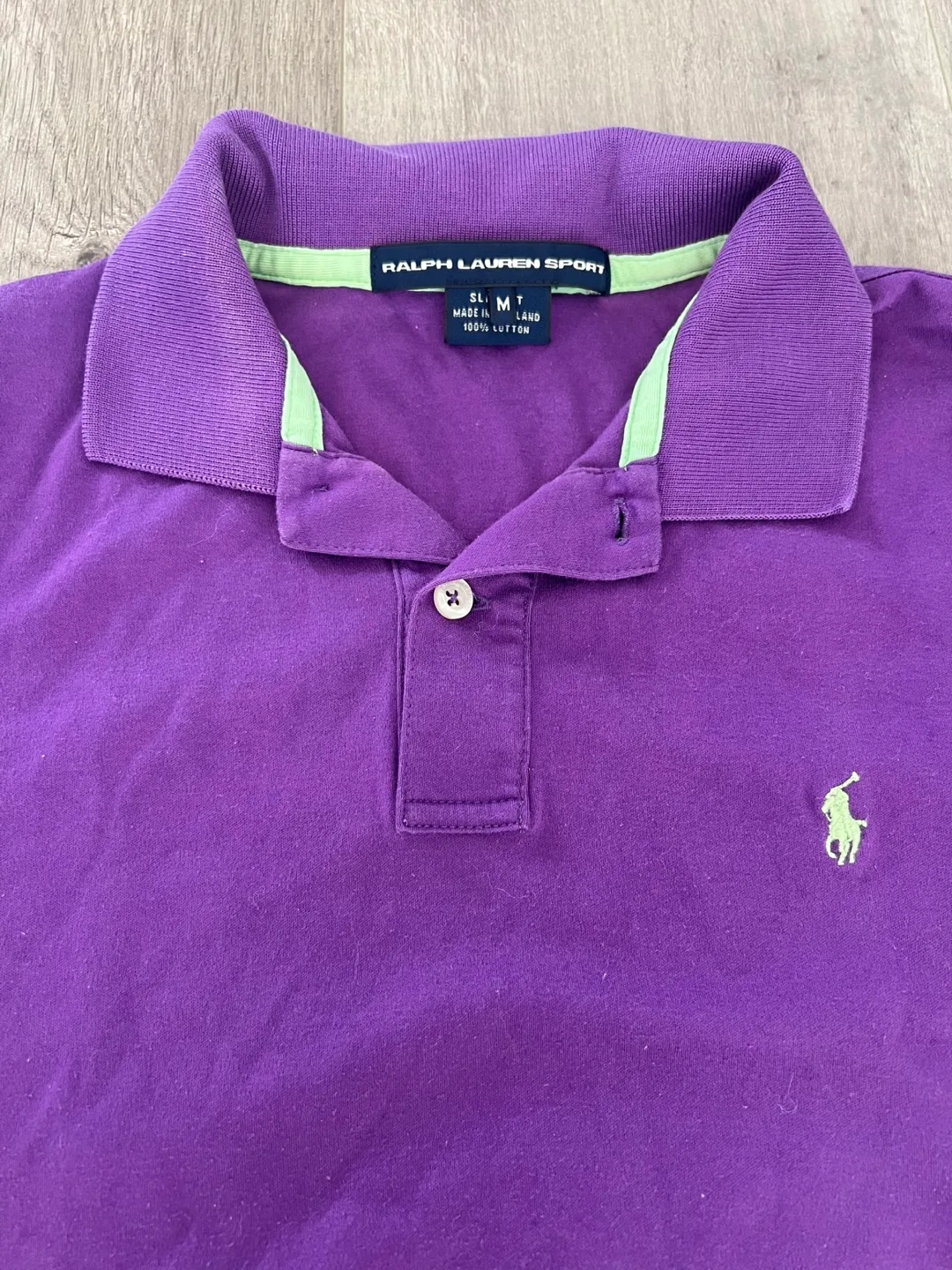 Purple Ralph Lauren Sport Polo Shirt - Size M image indicator(2)