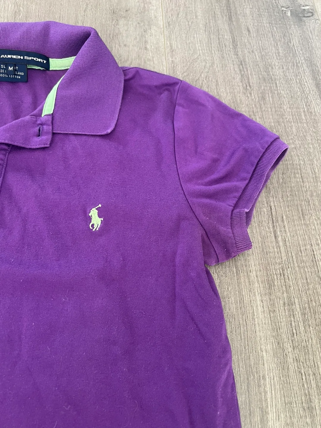 Purple Ralph Lauren Sport Polo Shirt - Size M image indicator(5)