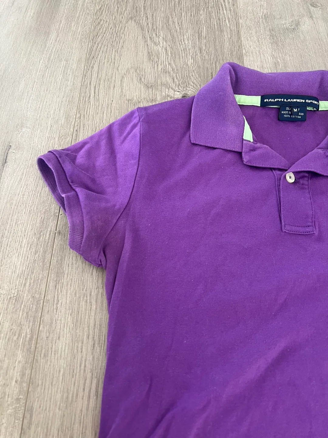 Purple Ralph Lauren Sport Polo Shirt - Size M image indicator(6)