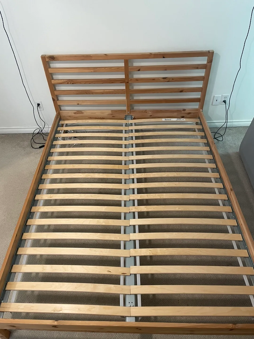 IKEA TARVA bed frame plus HAUGSVÄR mattress image indicator(3)
