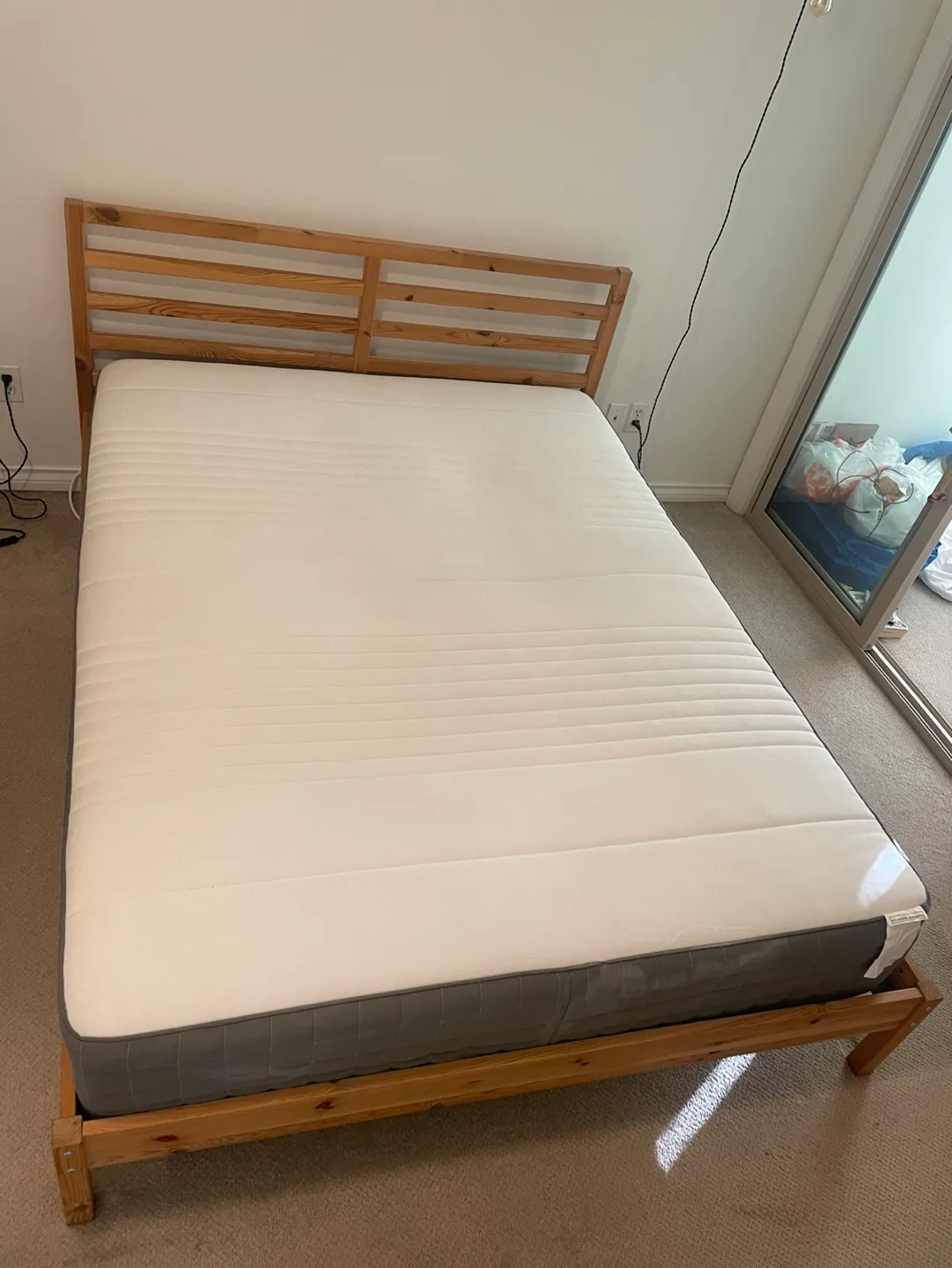 IKEA TARVA bed frame plus HAUGSVÄR mattress image indicator(2)