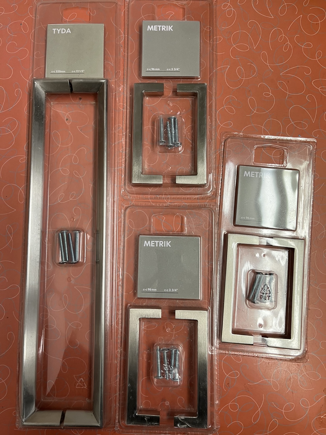 IKEA TYDA & METRIK Cabinet Hardware