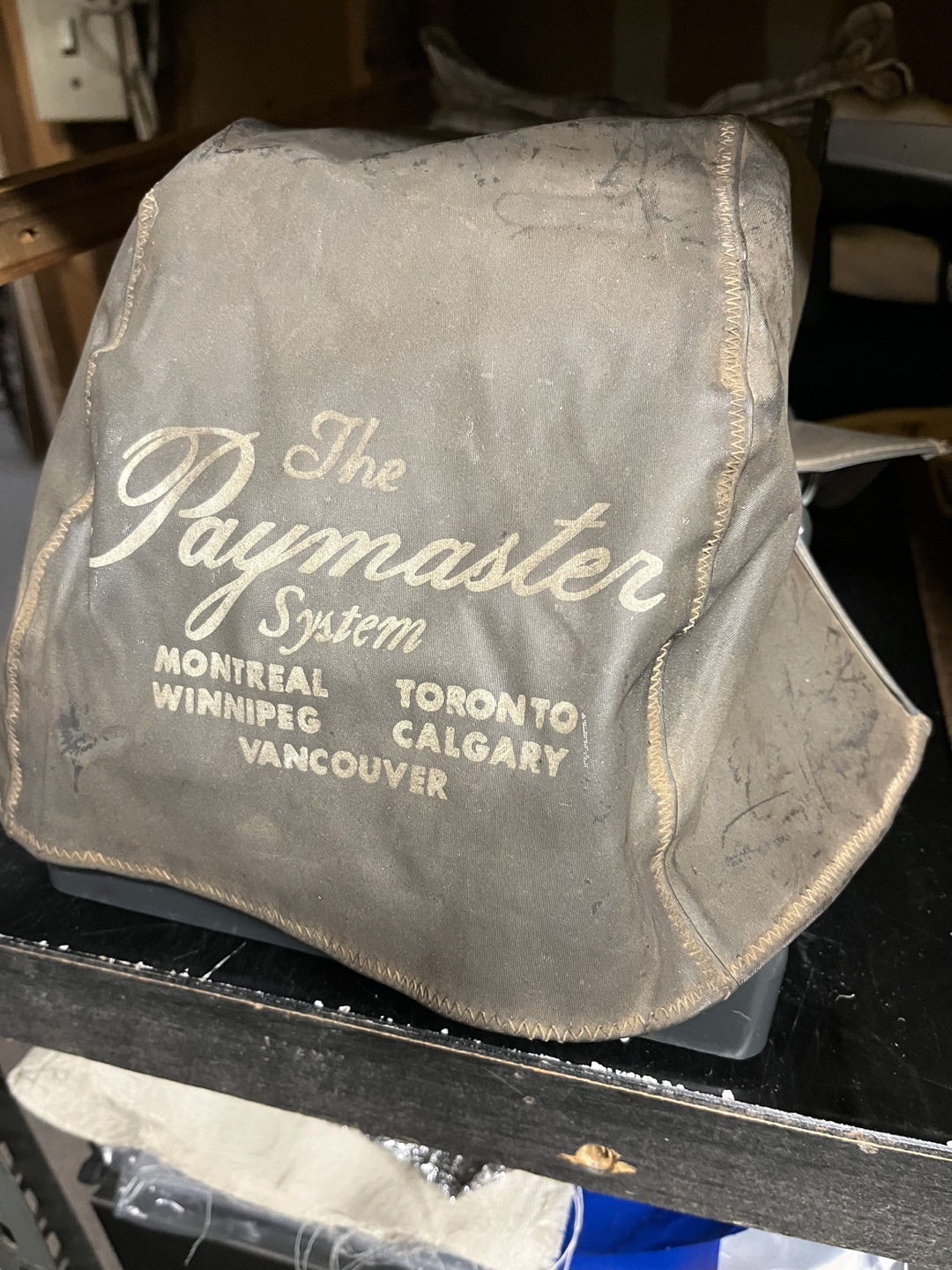 Vintage Paymaster Chequewriter with Case and Ink Rolls - photo 2