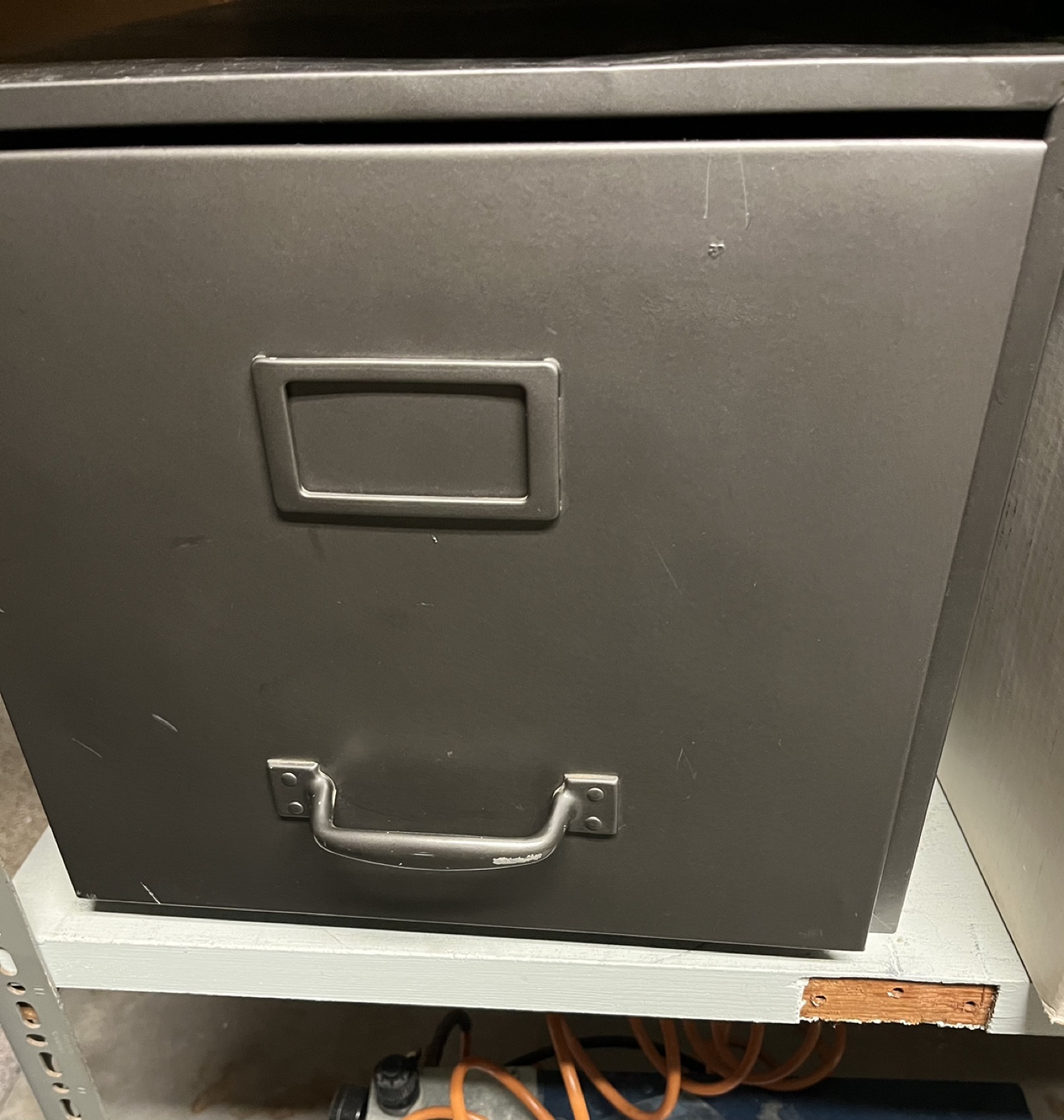 2 Vintage Metal Filing Cabinet Drawer - photo 2
