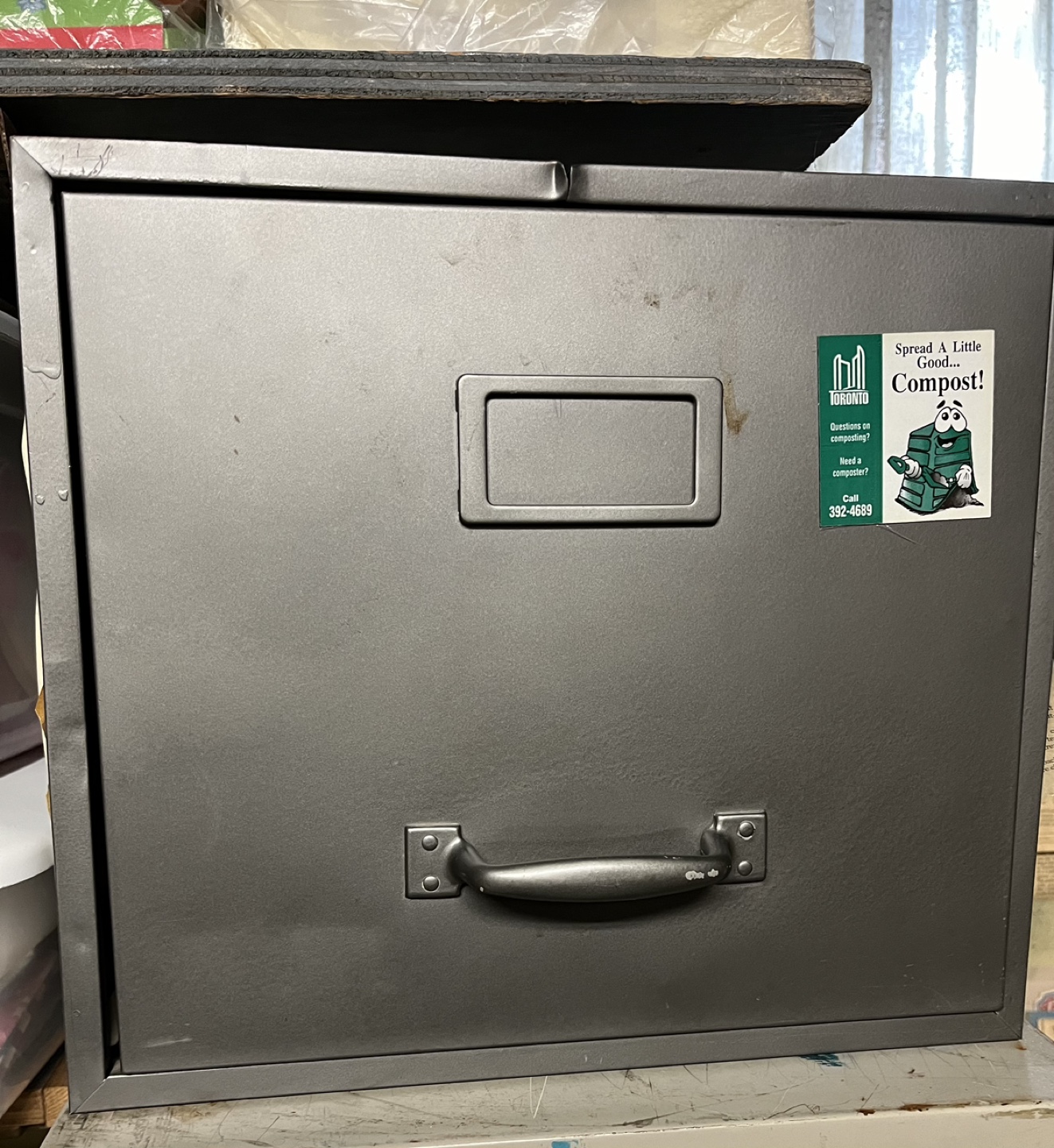 2 Vintage Metal Filing Cabinet Drawer