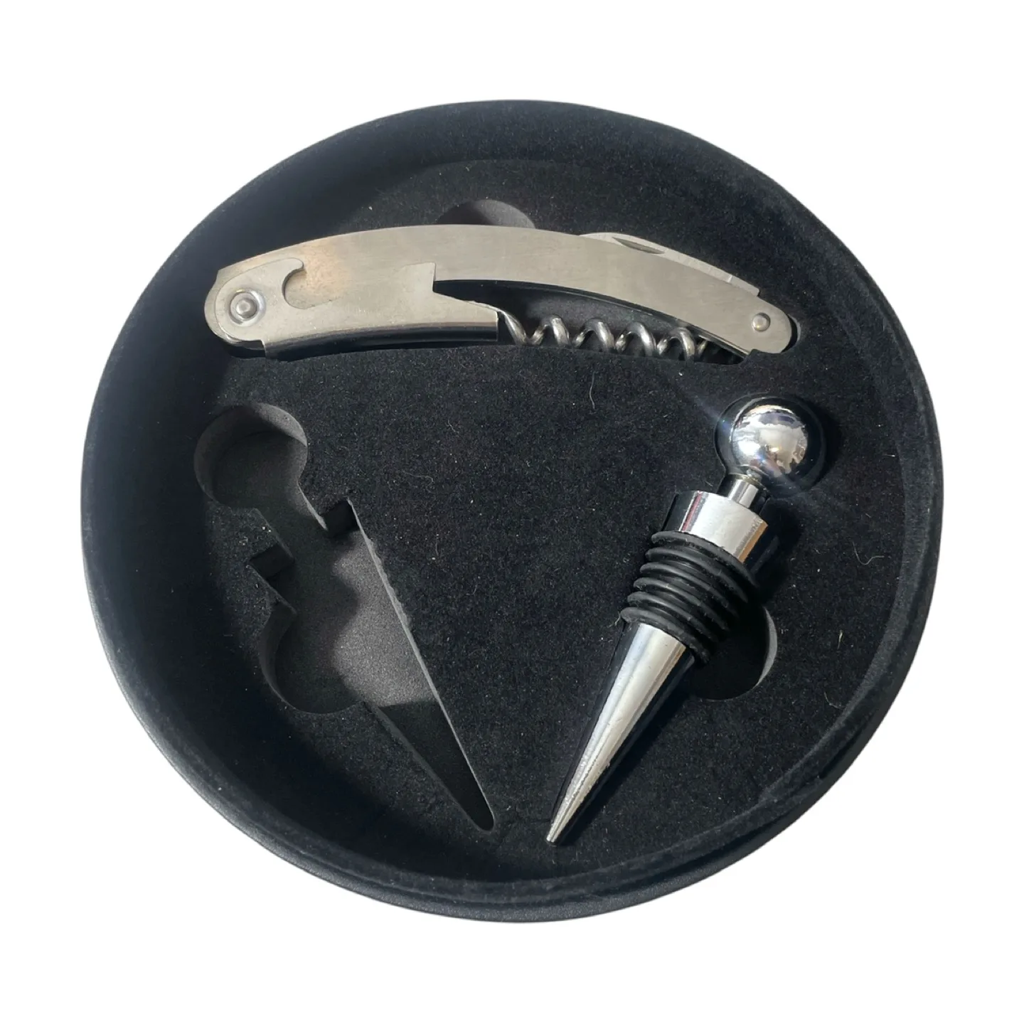 Two-Piece Wine and Beer Bottle Opener and Wine Stopper image indicator(2)