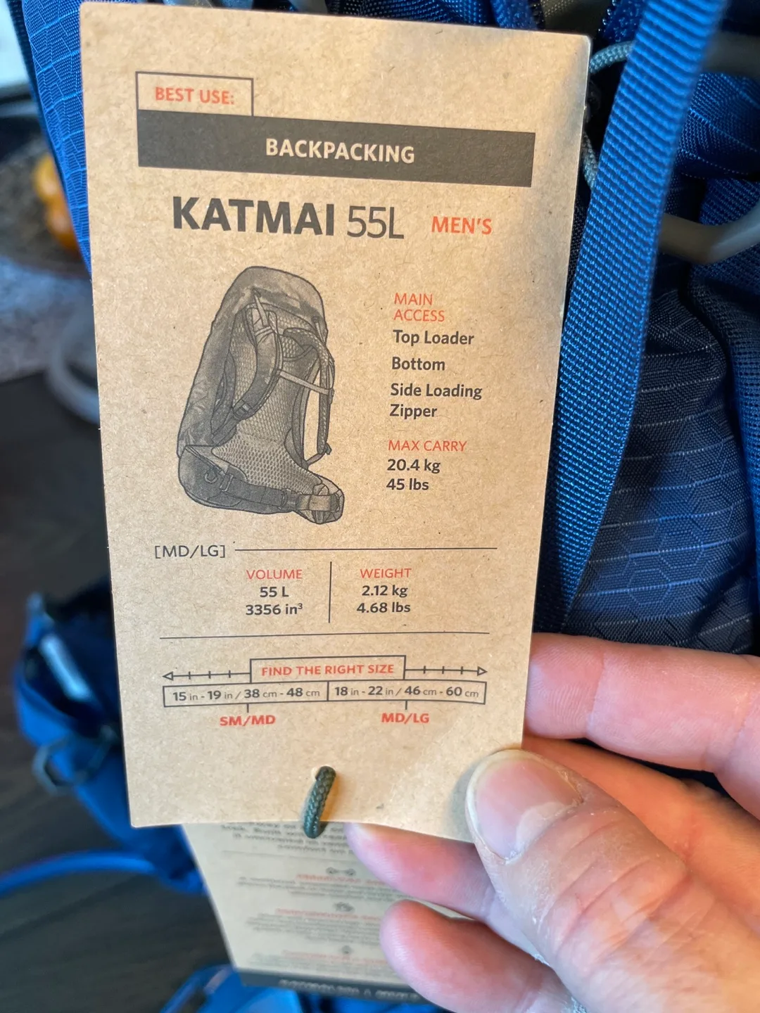 Brand new Gregory Katmai 55 Backpack image indicator(5)
