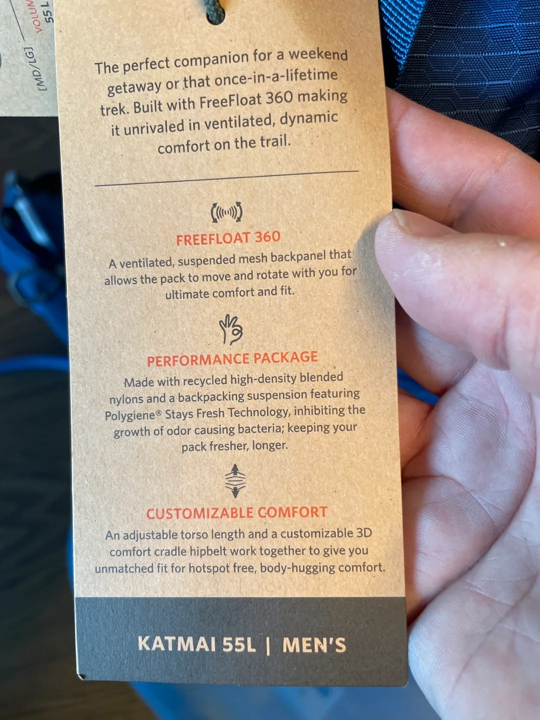 Brand new Gregory Katmai 55 Backpack image indicator(6)