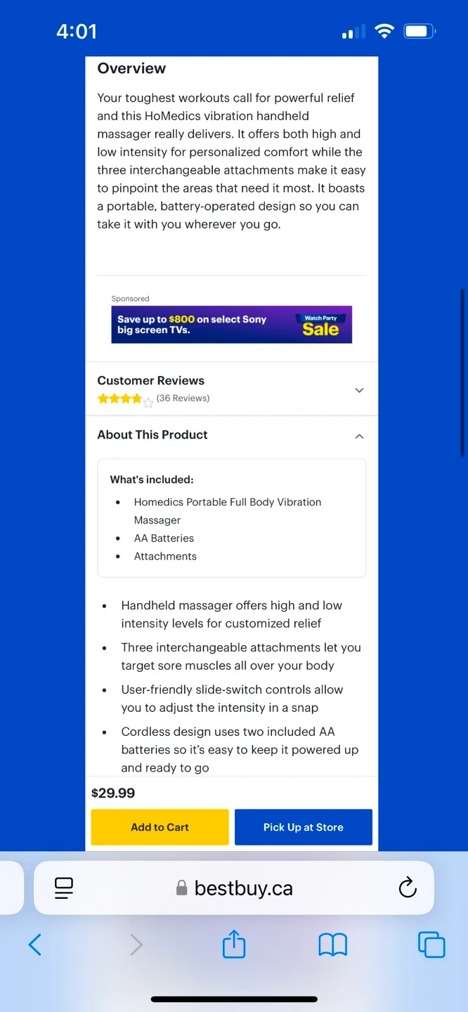 HoMEDICS portable body massager BNIB image indicator(2)