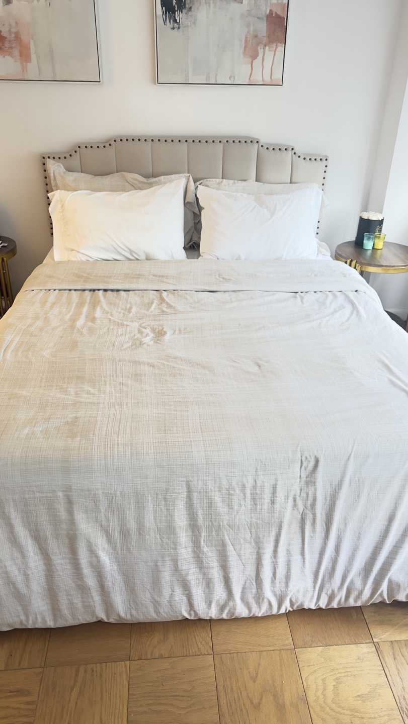 Queen Upholstered Bed Frame with Headboard - photo 2