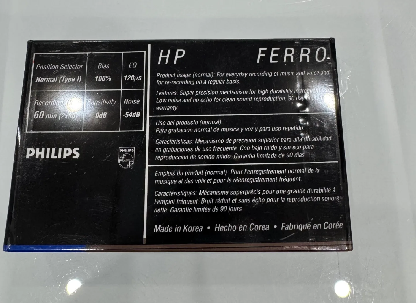 PHILIPS HP 60 CASETTE MADE IN KOREA SEALED image indicator(2)