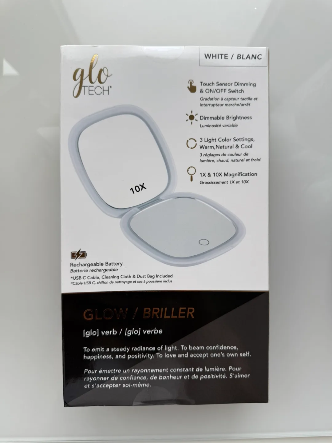 Brand new Glo Tech LED Compact Mirror - White image indicator(2)