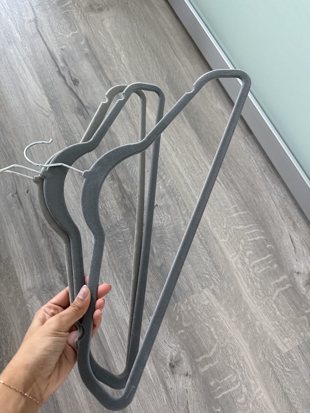 40 Grey Velvet Clothes Hangers