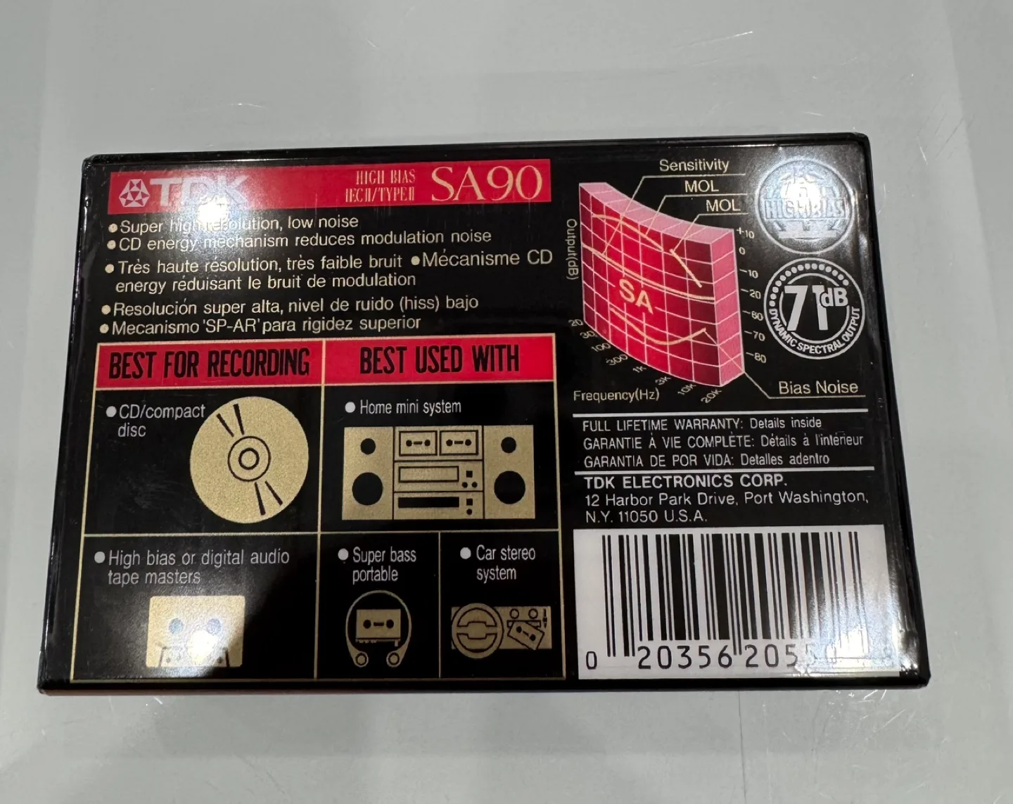 TDK SA 90 BLANK AUDIO CASSETTE MADE IN JAPAN image indicator(2)