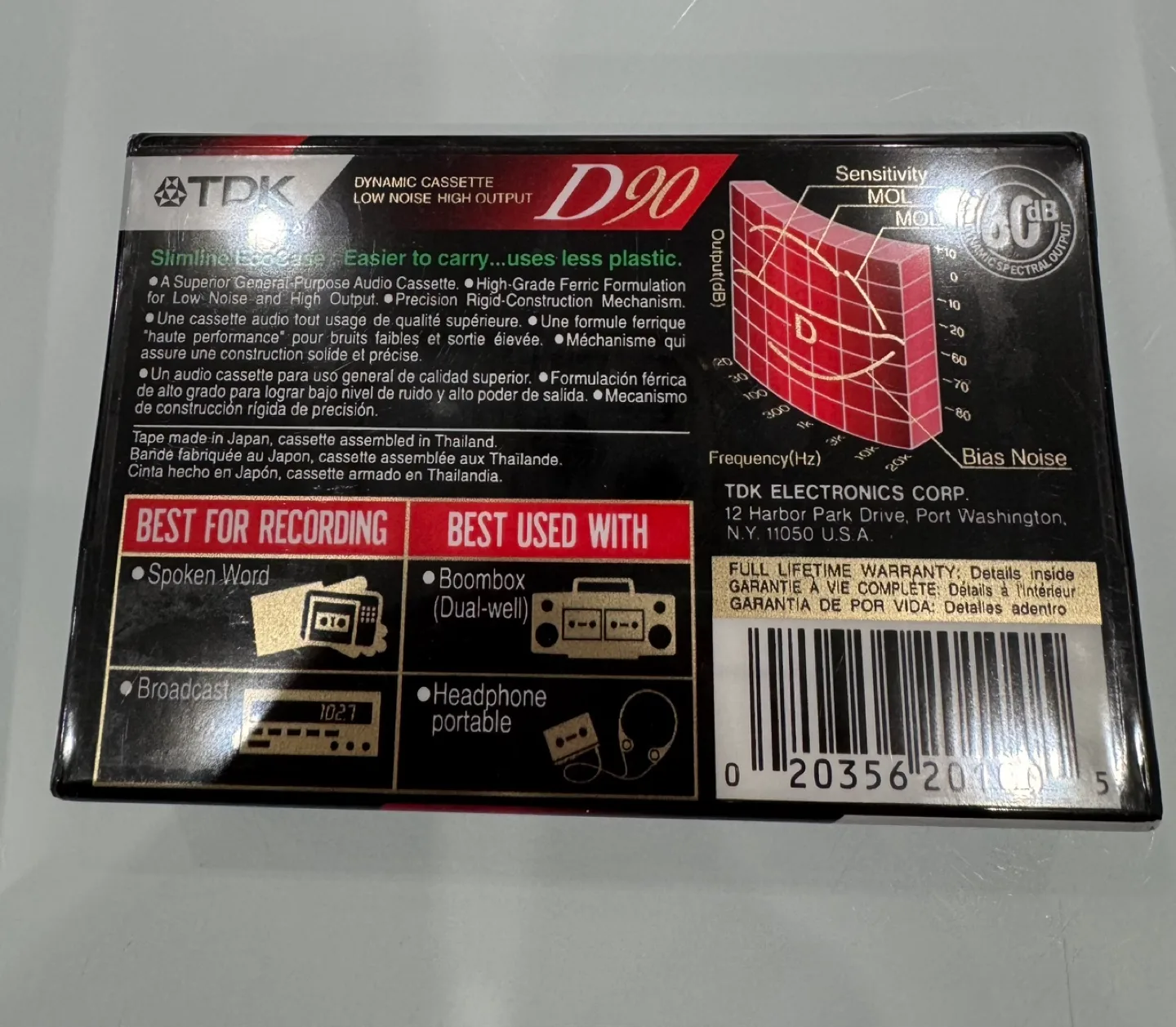 TDK D90 BLANK AUDIO CASSETTE MADE IN JAPAN image indicator(2)