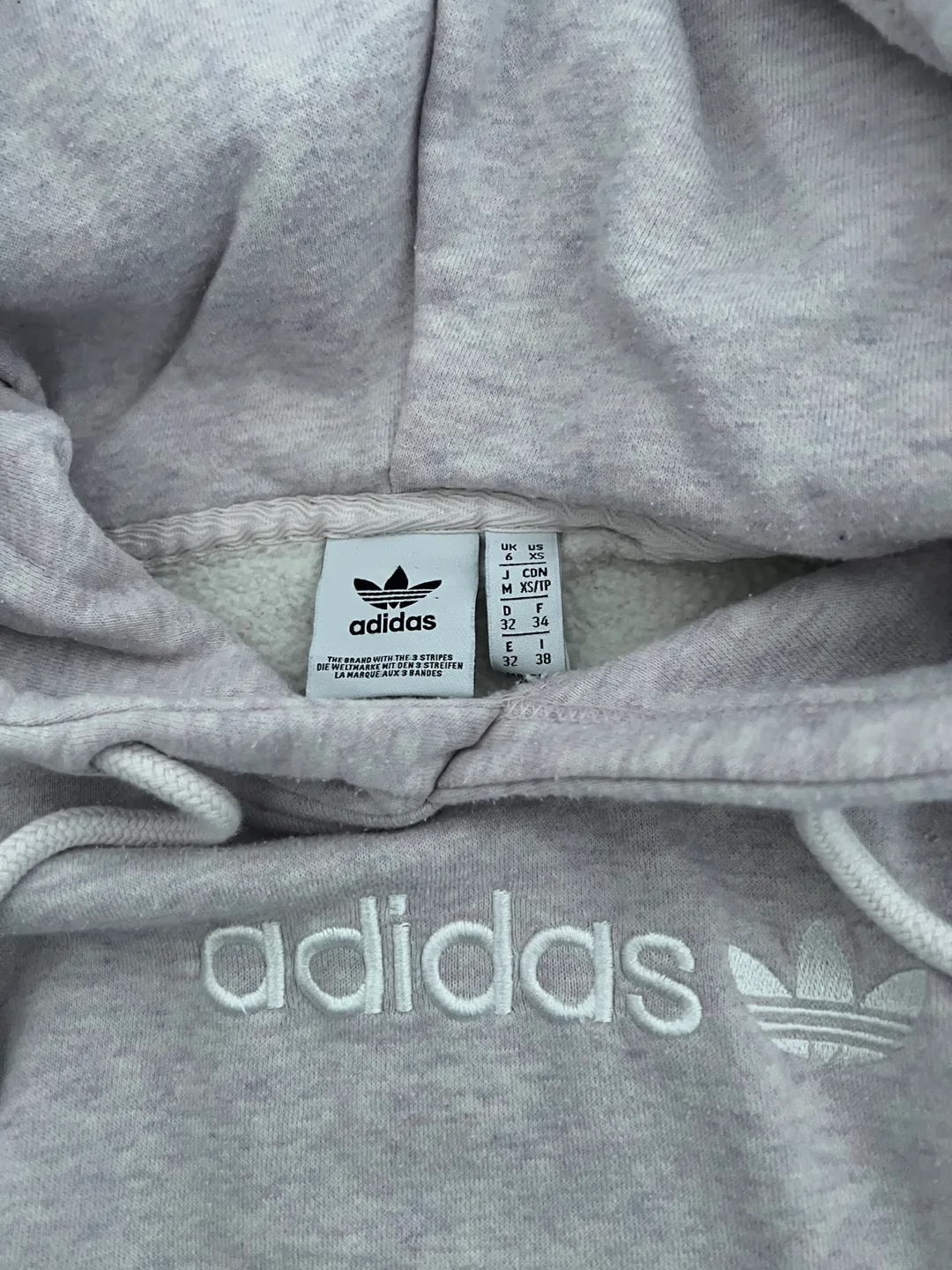 Adidas Women's Cropped Hoodie - Size XS image indicator(3)
