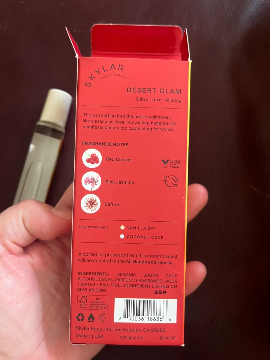 SKYLAR rollerball eau de parfum 10ml in DESERT GLAM image indicator(3)