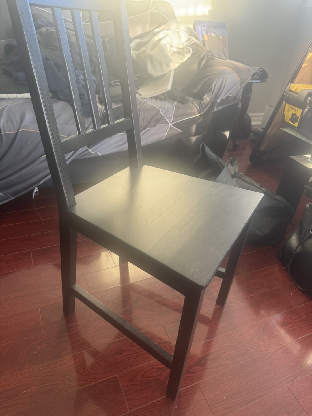 Black Wooden Chair - photo 2