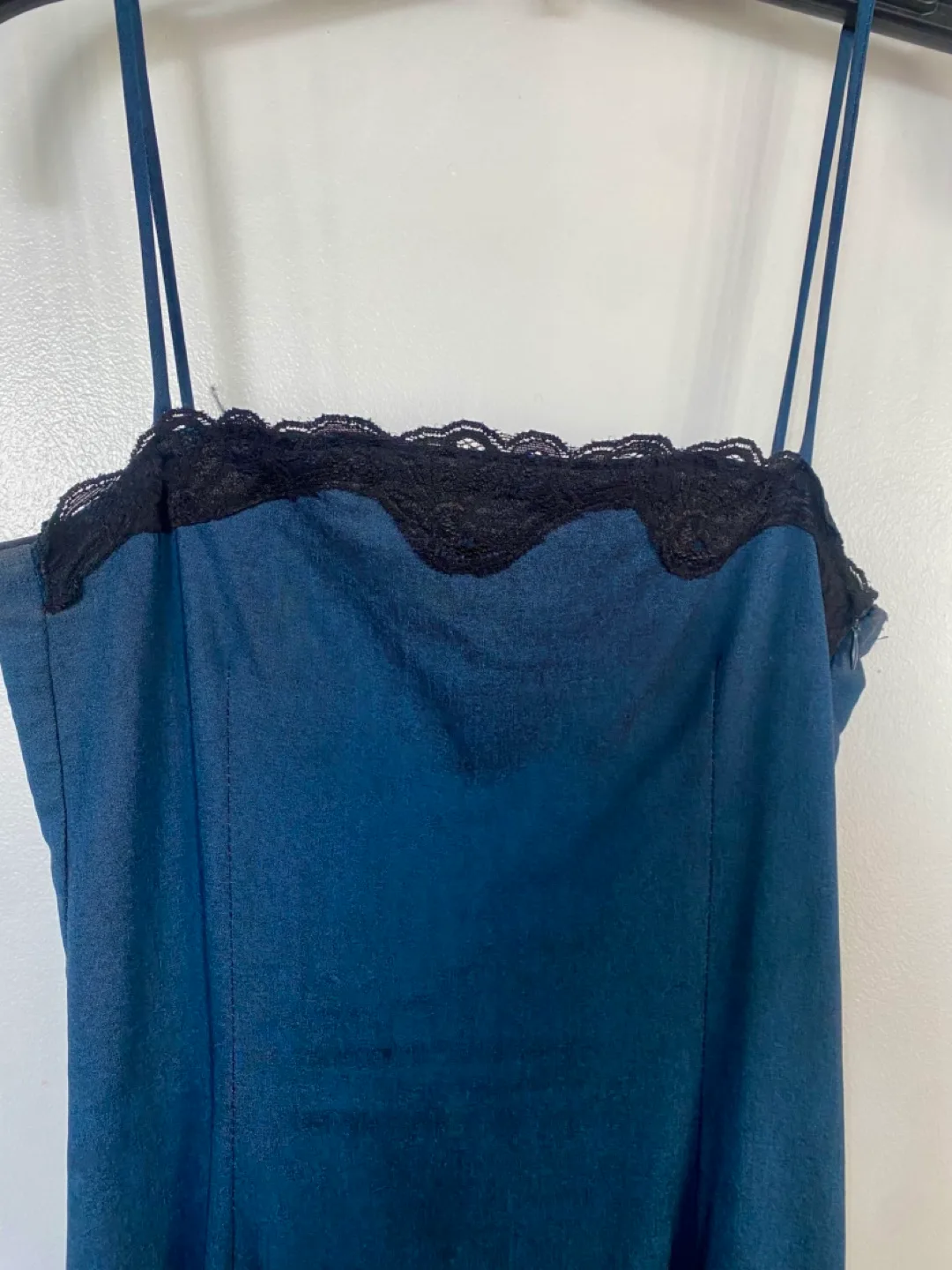 Le Chateau Navy Blue maxi Dress Size Small image indicator(2)