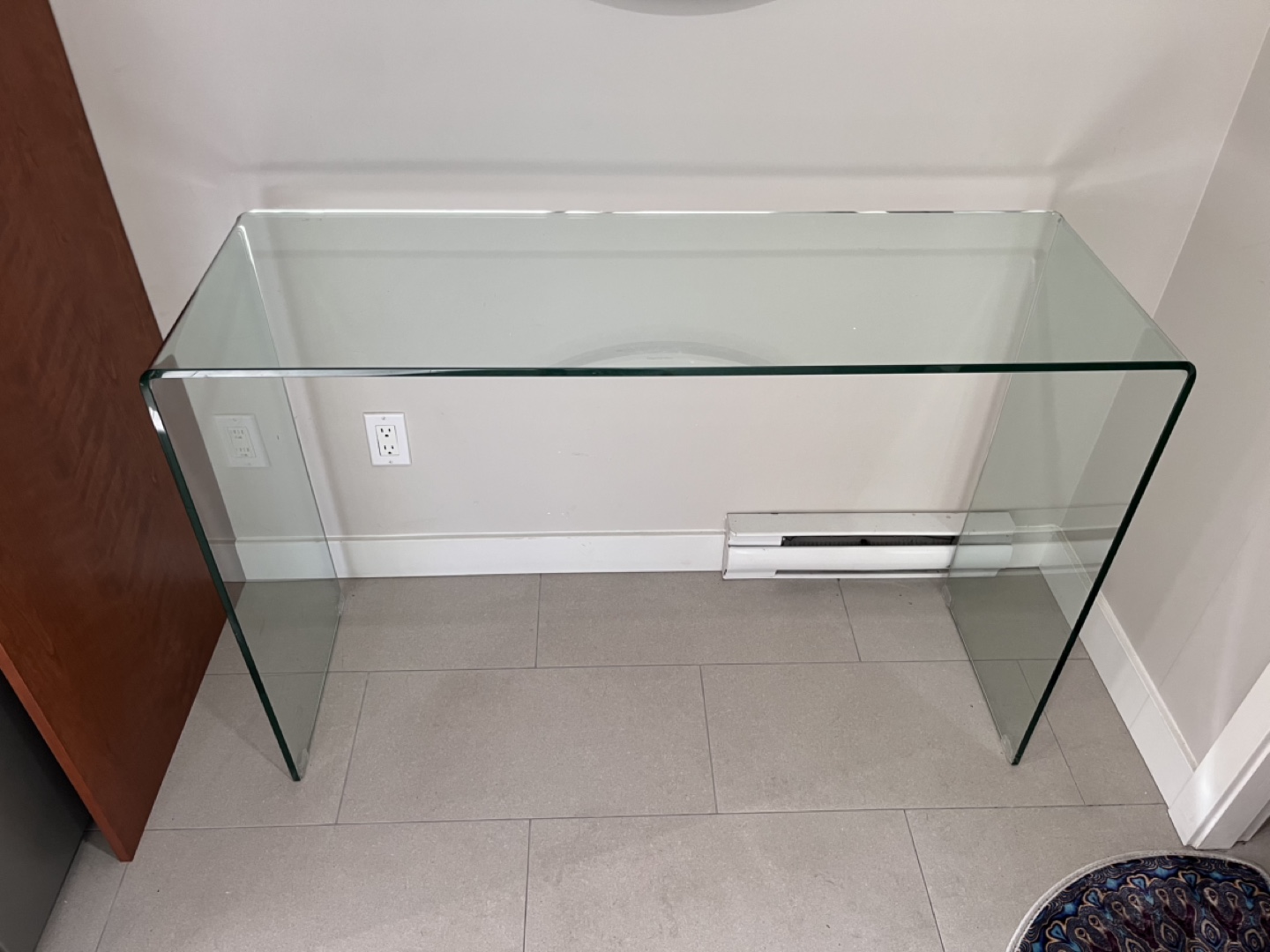 Modern Glass Console Table - photo 2