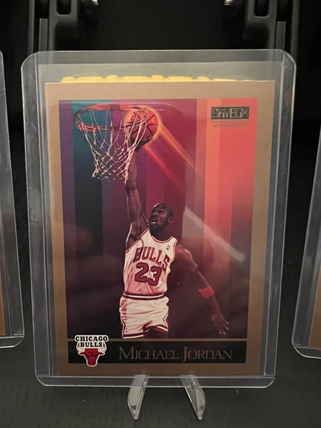 Three vintage SkyBox NBA basketball cards image indicator(3)