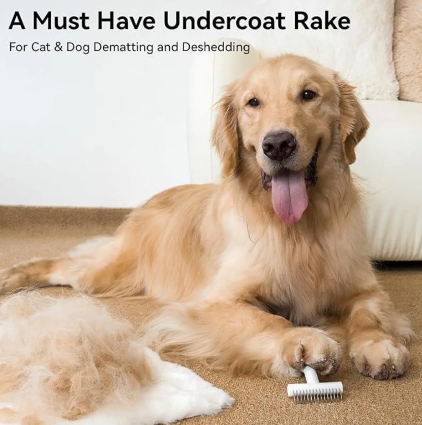 New Undercoat Rake for Cats and Dogs image indicator(5)