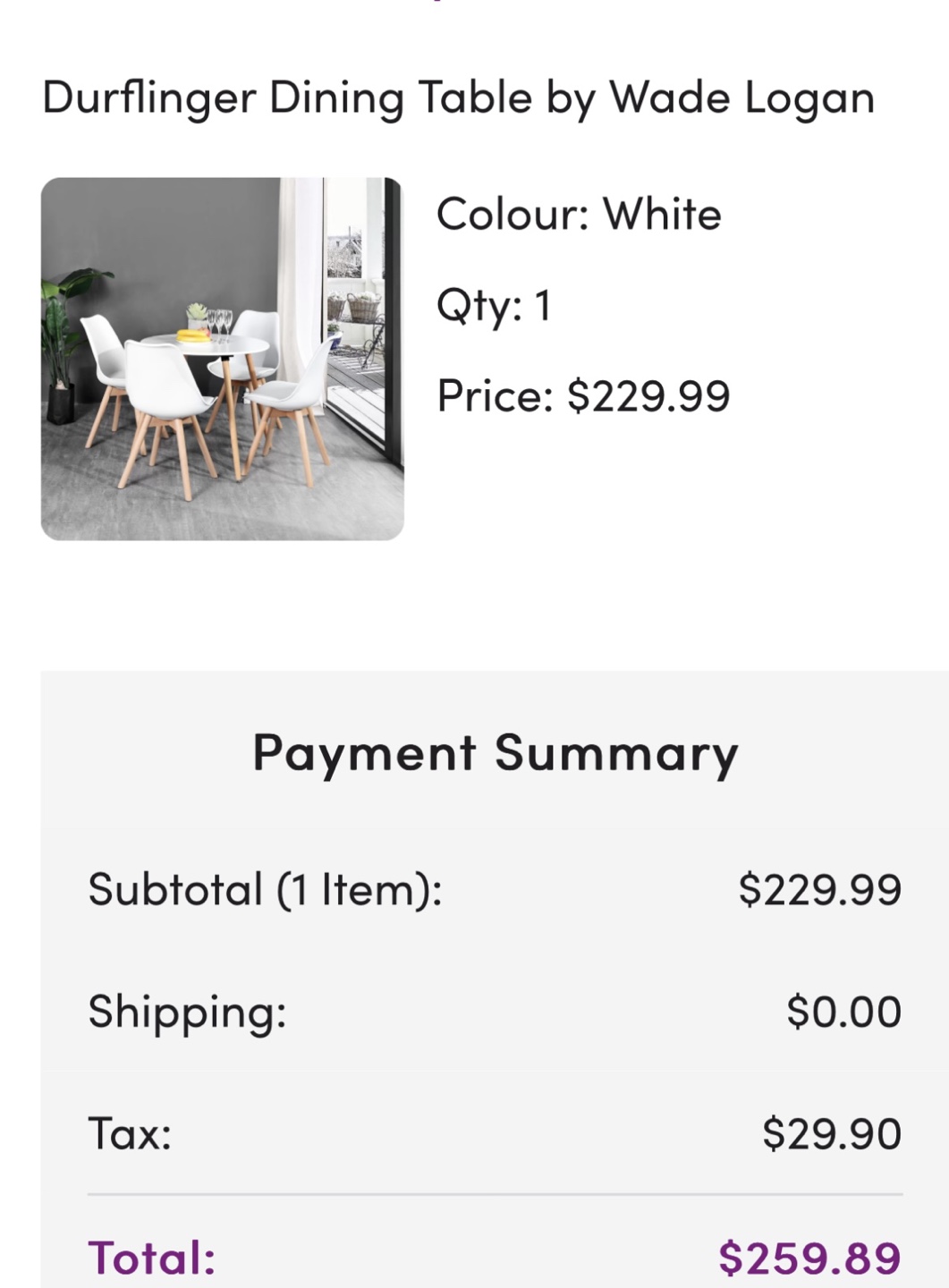 Dining Table 31.5 inch - photo 4