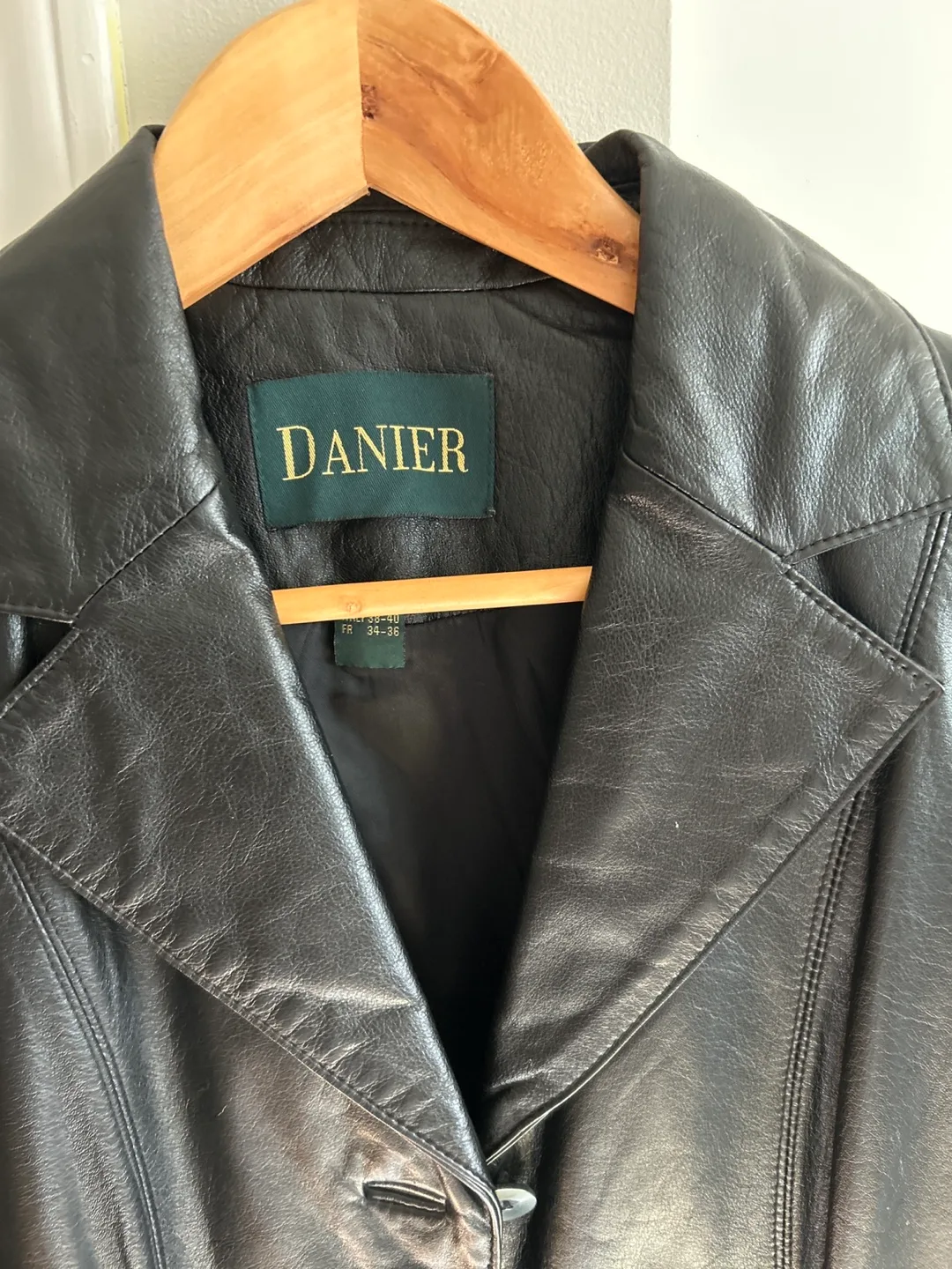 Danier Black real Leather Jacket image indicator(2)
