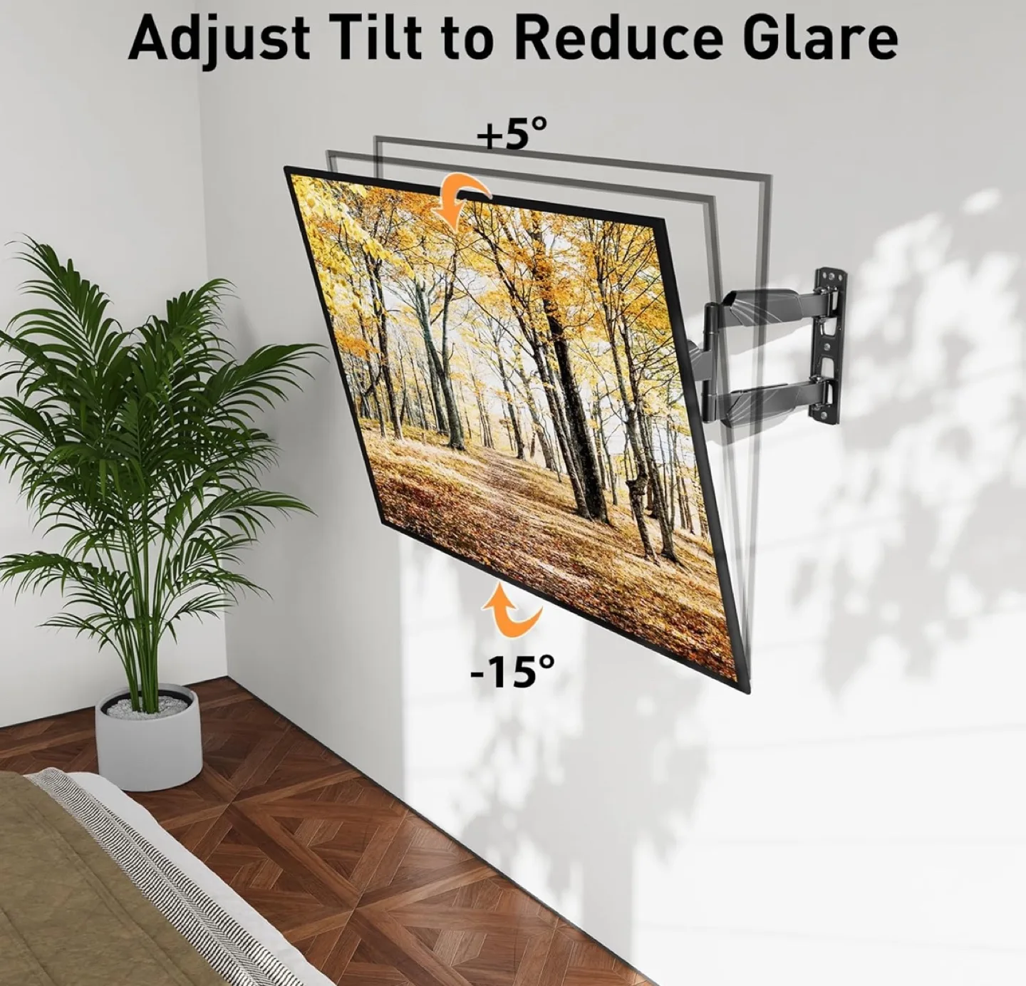 New  Full-Motion TV Wall Mount - Extendable & Tilting image indicator(3)