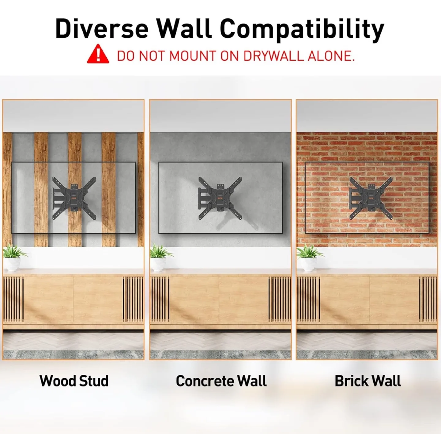 New  Full-Motion TV Wall Mount - Extendable & Tilting image indicator(7)