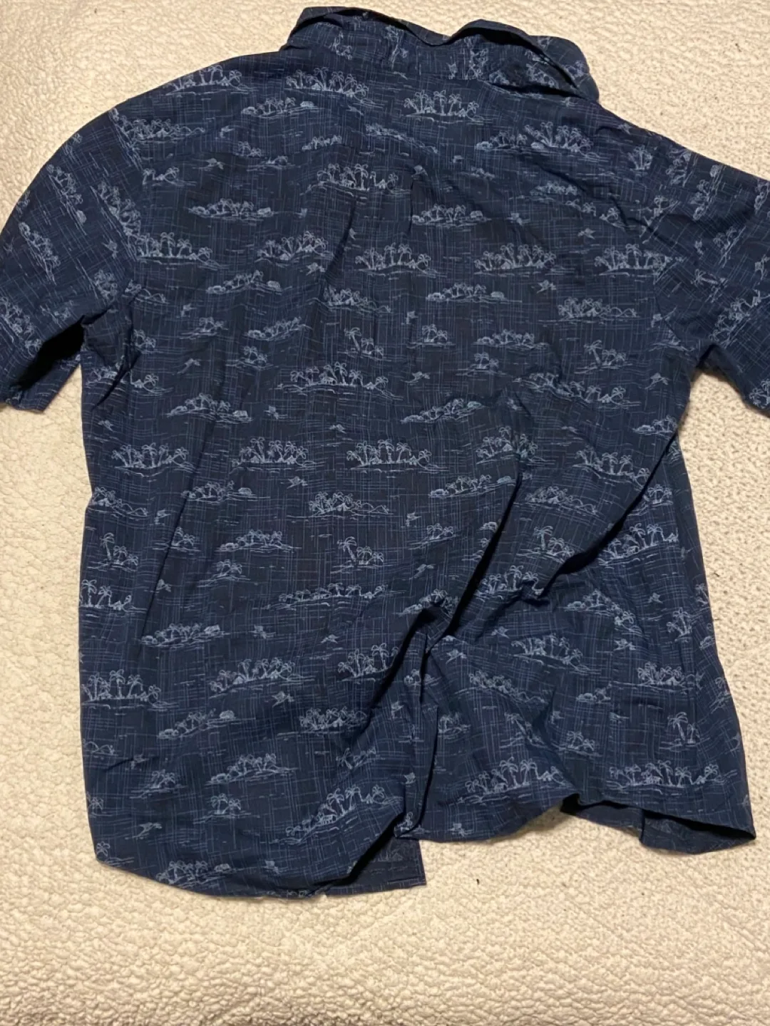 Mens Short Sleeve Button Up Shirt Size Large image indicator(3)