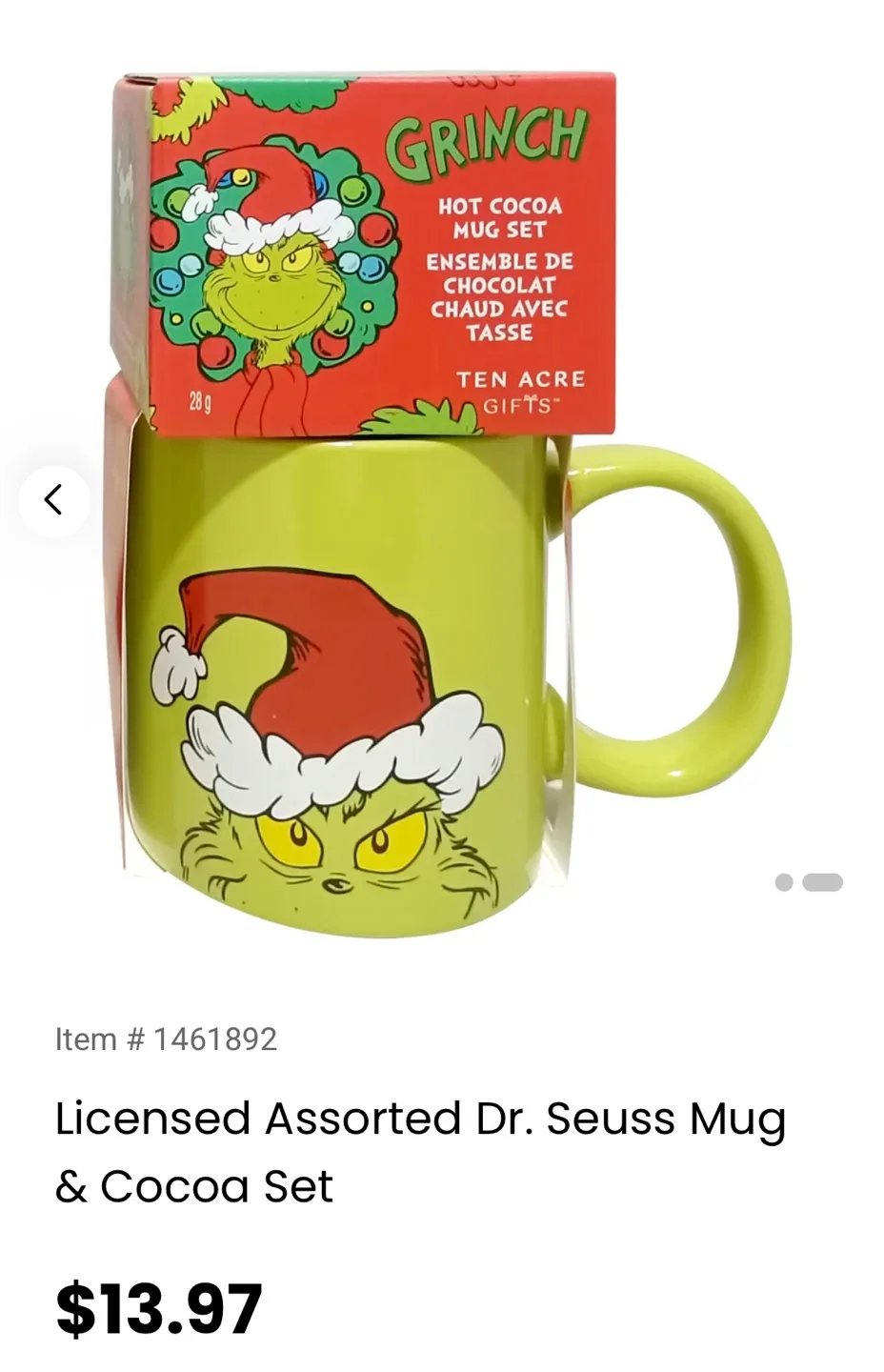 Dr. Seuss Hot Cocoa Mug Sets 🥳 image indicator(6)
