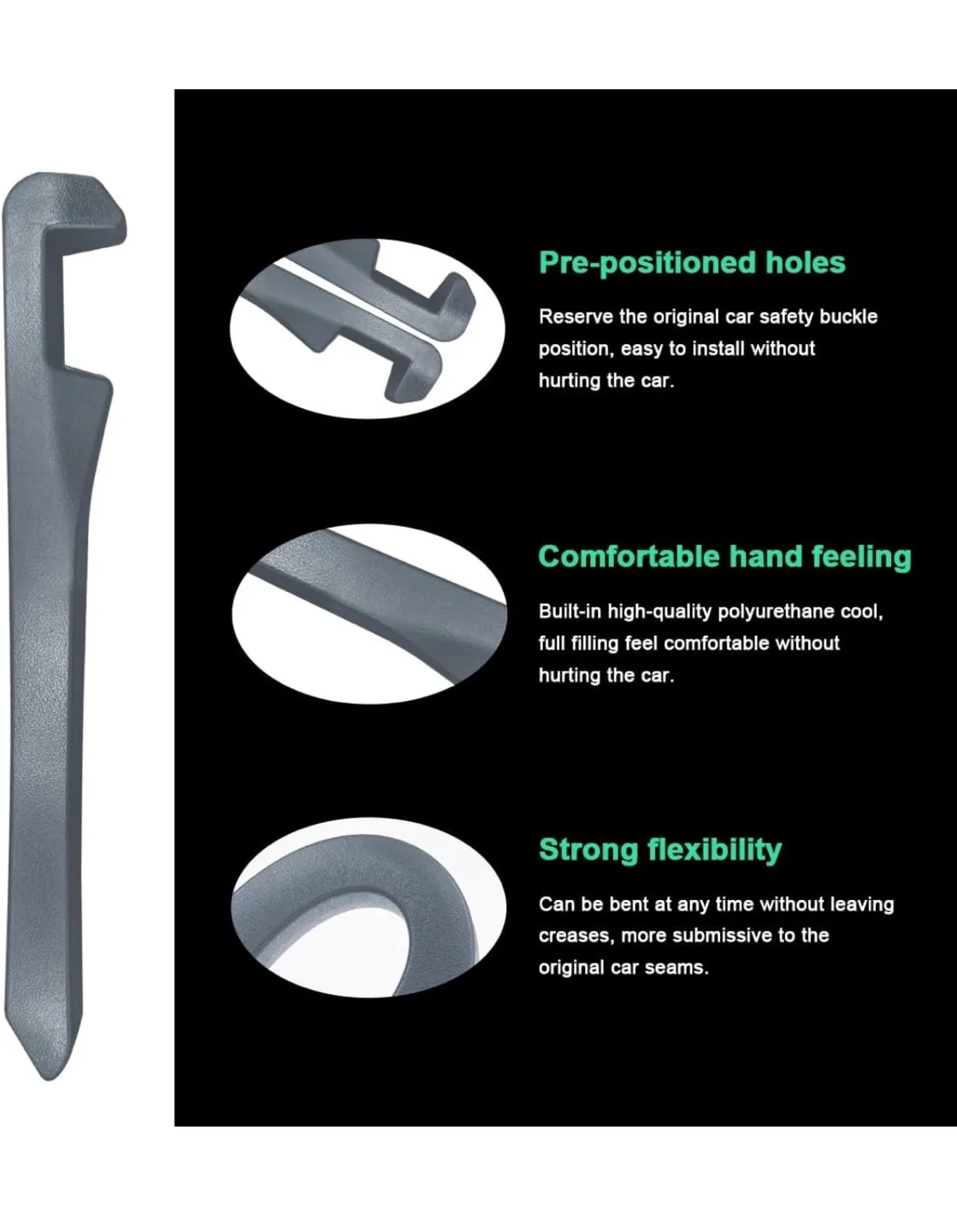 New 2-Pack Car Seat Gap Filler - Stops Items from Falling image indicator(2)