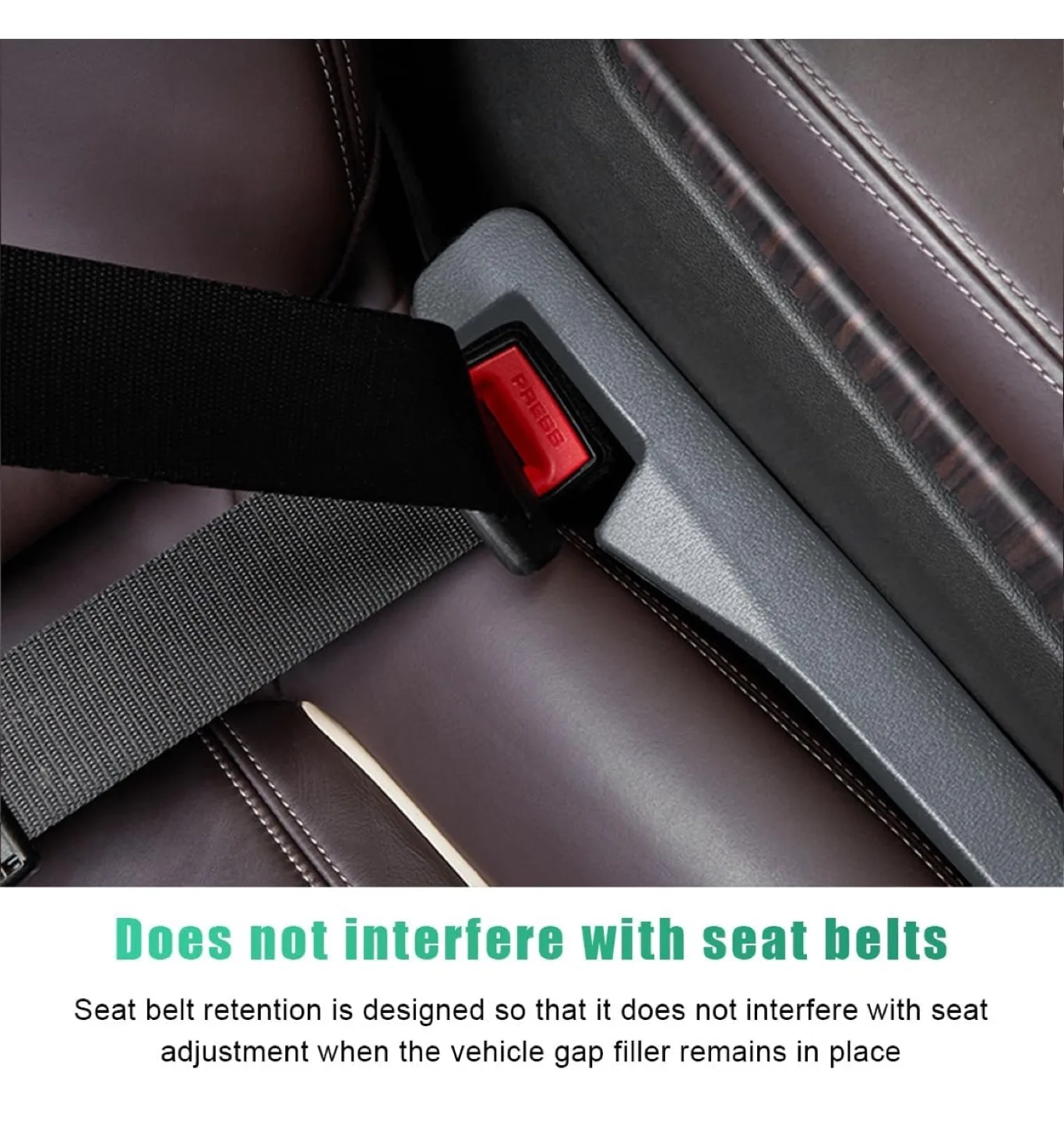 New 2-Pack Car Seat Gap Filler - Stops Items from Falling image indicator(4)