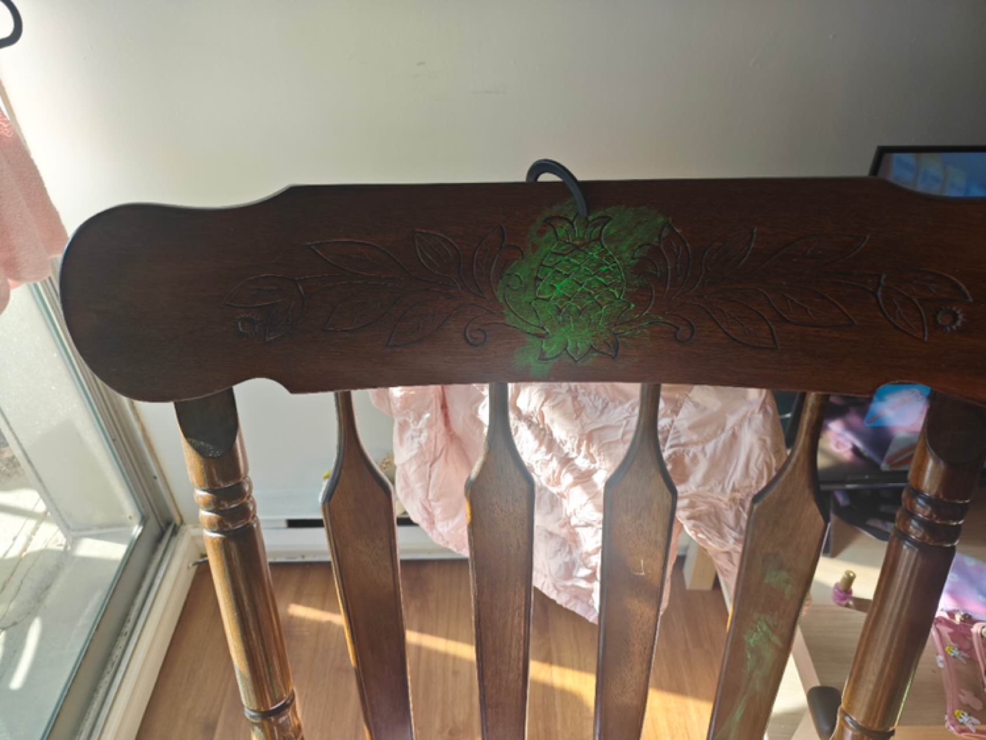 Vintage Wooden Rocking Chair - photo 2