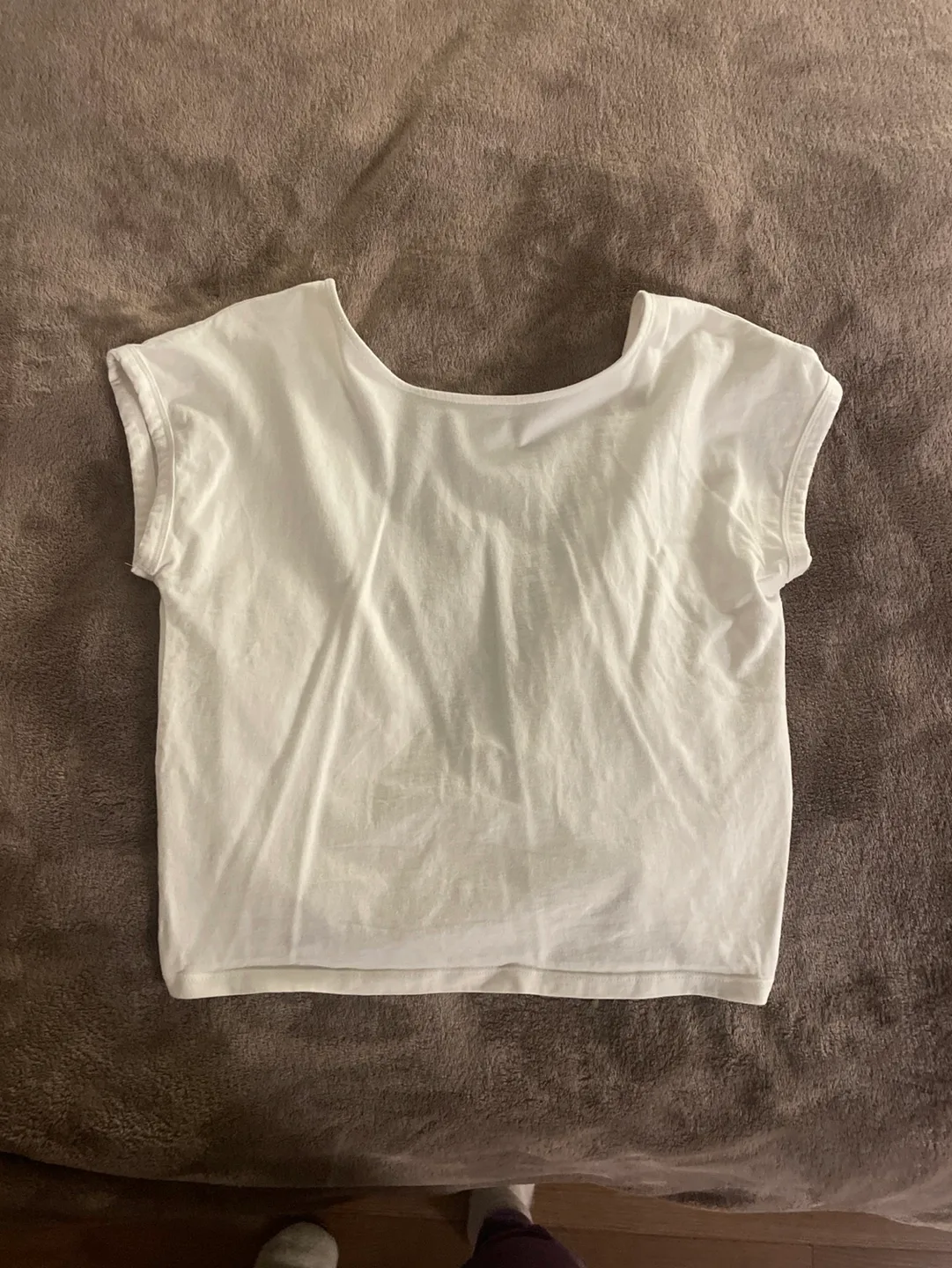 Wilfred white cropped tie-back top image indicator(2)