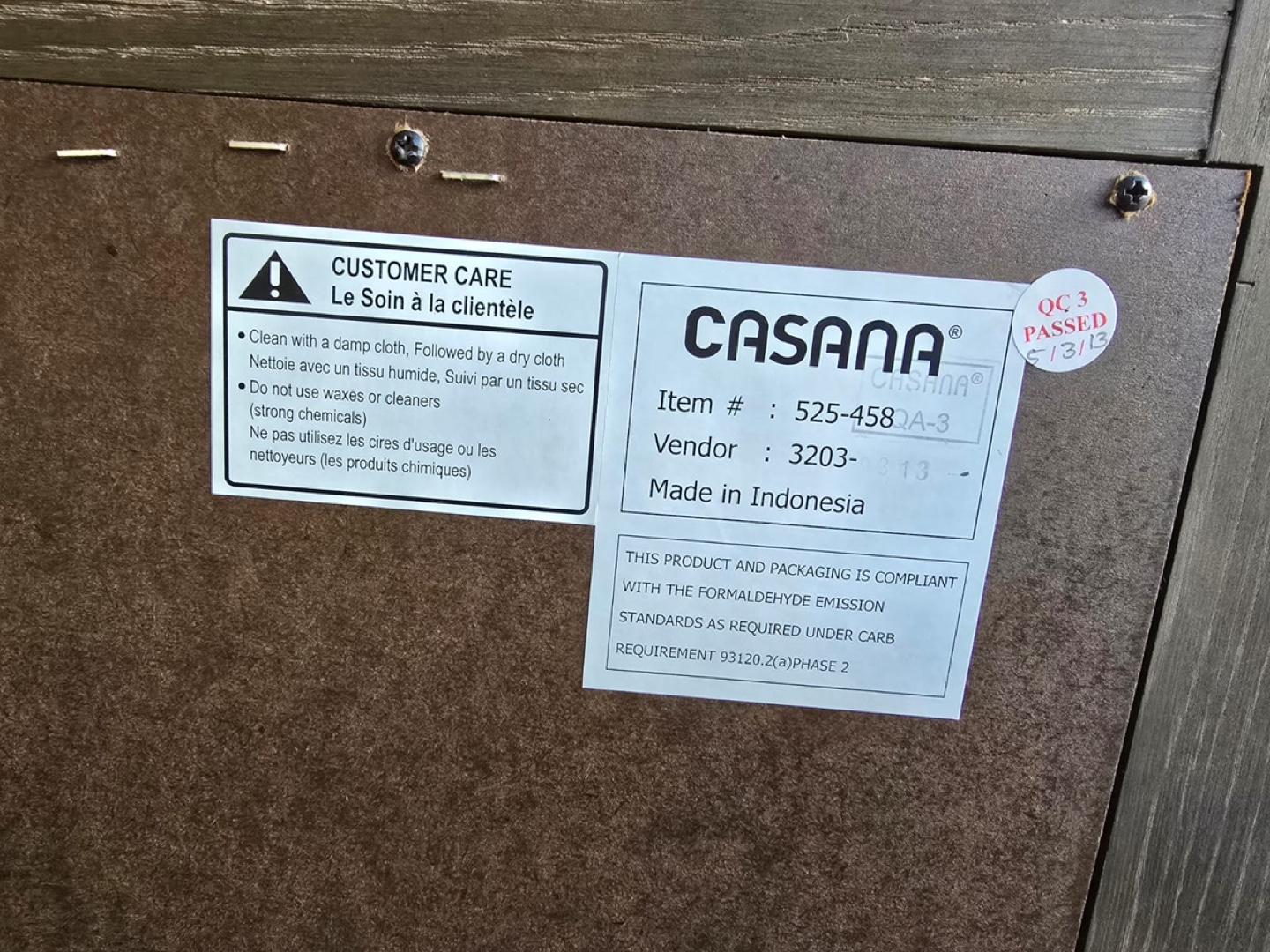Casana 6-Drawer Dresser - Dark Brown - photo 4