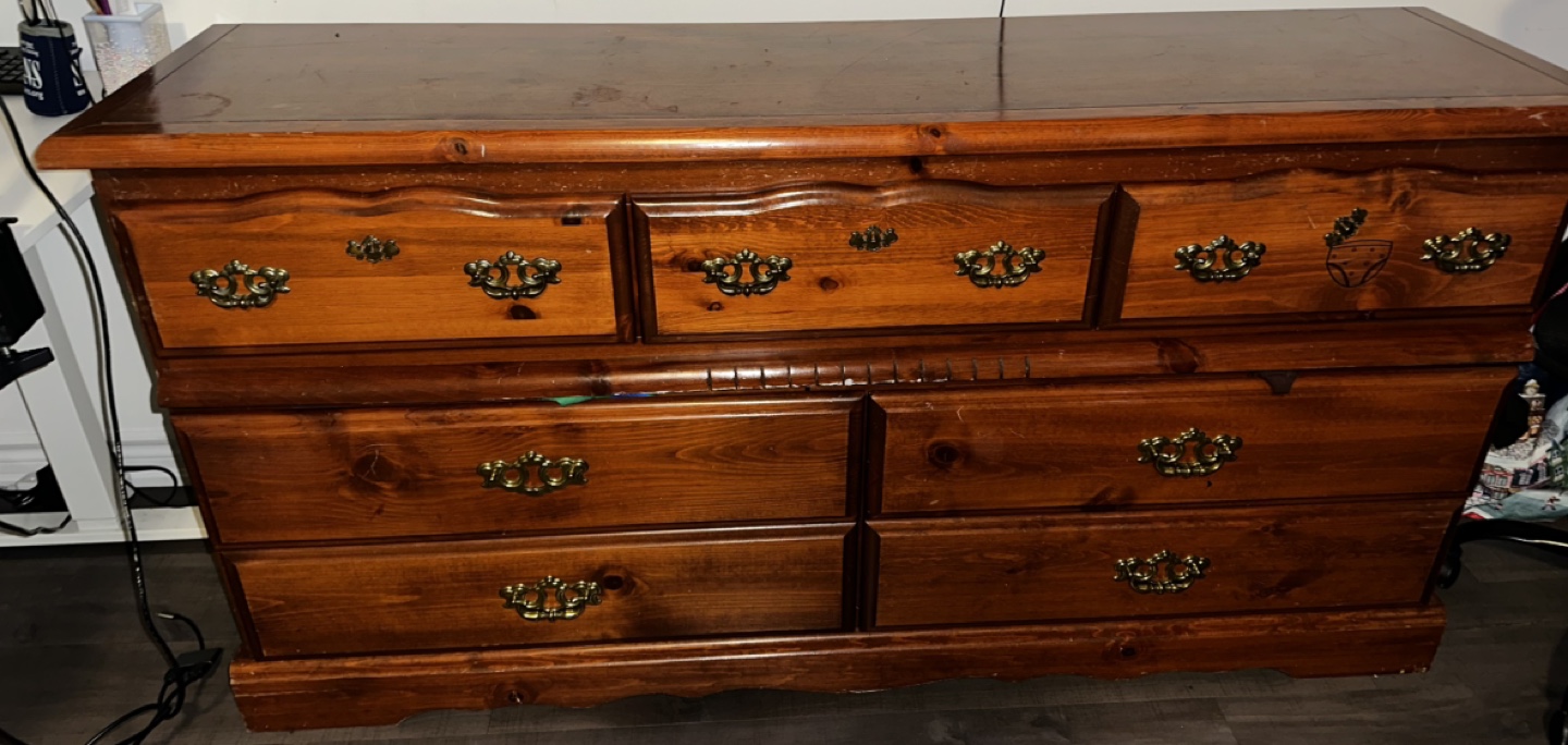 Seven-Drawer Wooden Dresser - photo 2