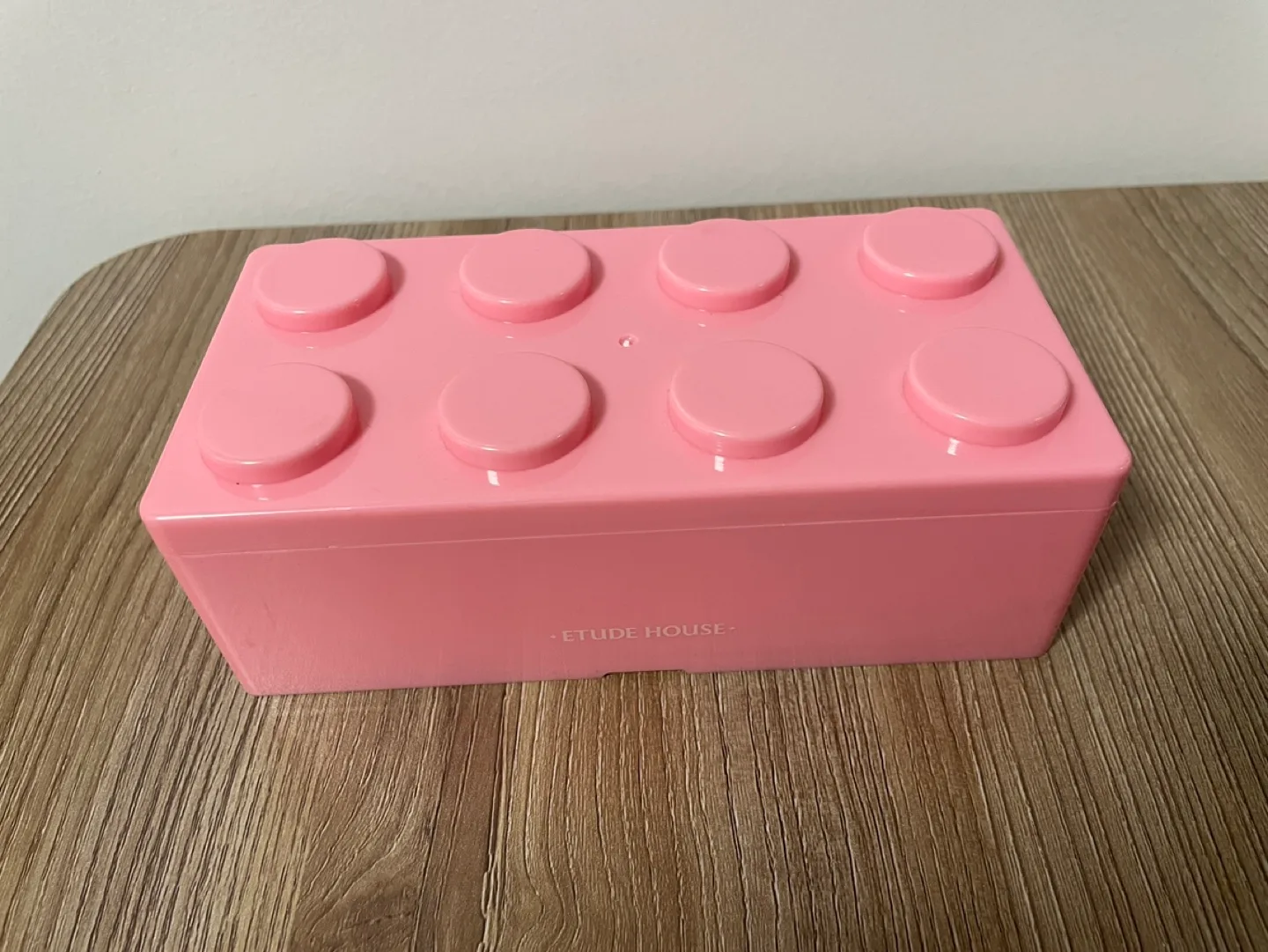 BRAND NEW 🥕 ETUDE HOUSE Pink Lego Makeup Brush Holder image indicator(2)