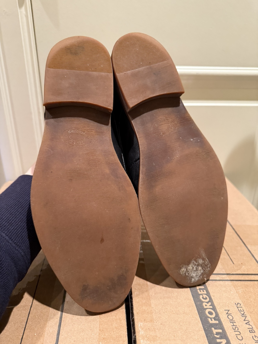 Steve Madden Men’s Black Leather Shoes - 7.5 - photo 5