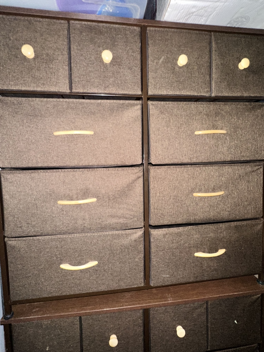 Brown Fabric Drawer Set - photo 2