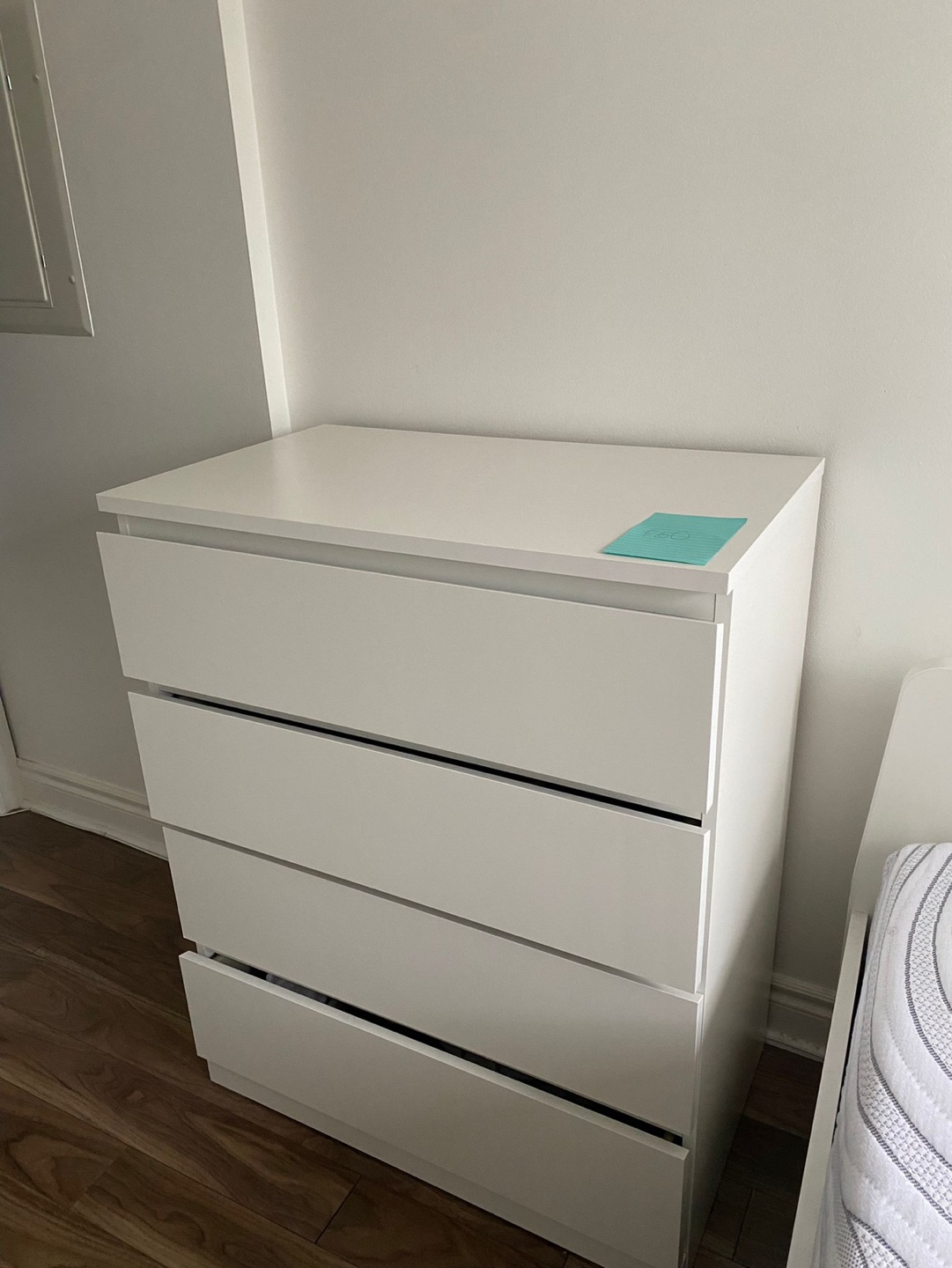 White Four-Drawer Chest